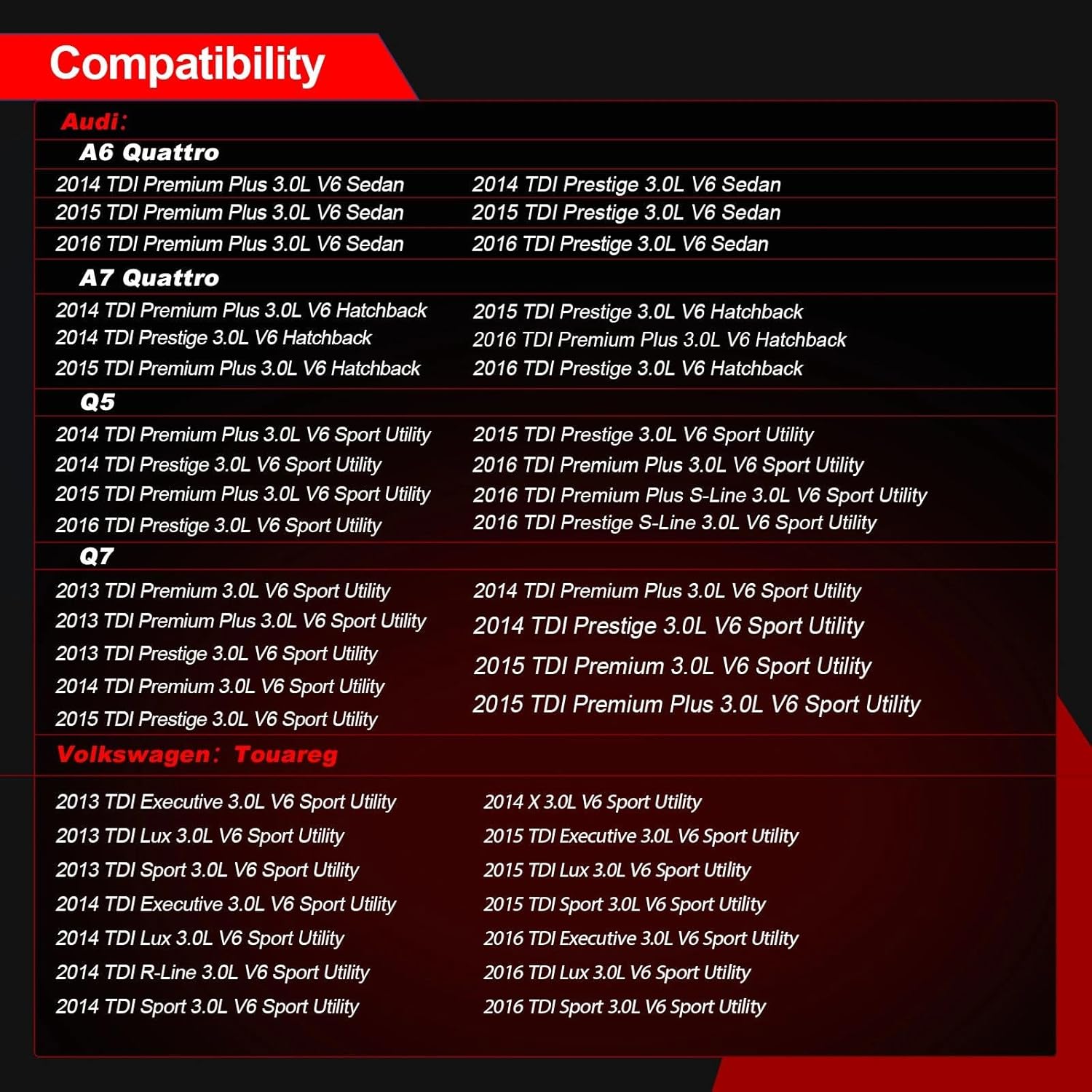 Rear Engine Coolant Pipe Compatible with 2013-2016 Audi A6 A7 Q5 Q7 3.0L V6 Replace 059121086AH 059121671B