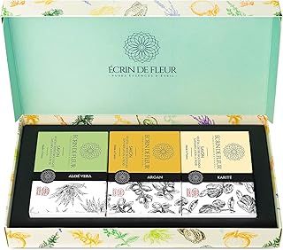 Anuncio patrocinado: Écrin De Fleur – Regalos Mujer – Pack Regalo de 3 Jabones - Aloe Vera, Manteca de Karité, Argán - Jab...