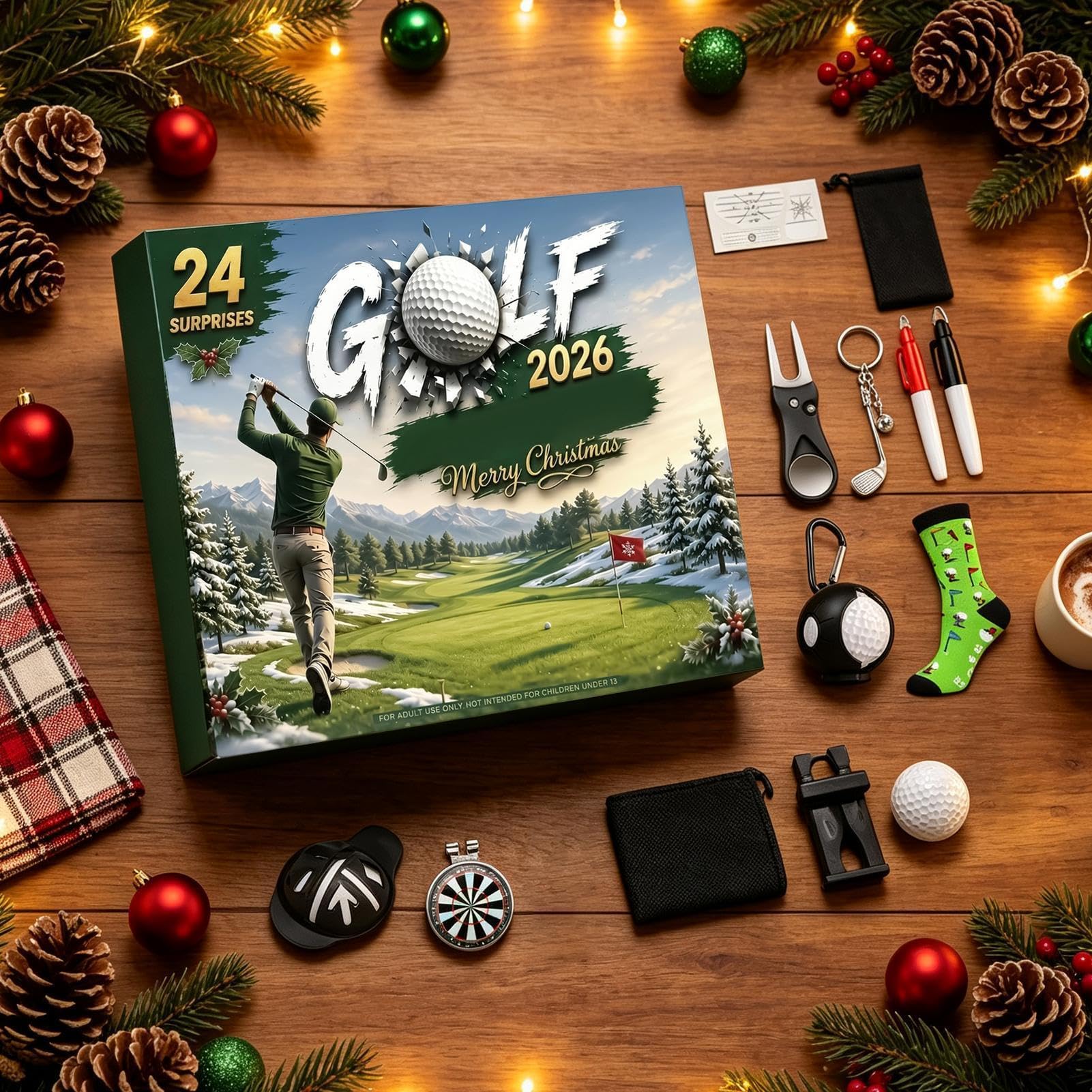 Golf Advent 24 Giorni di Natalizio Portatile 2026