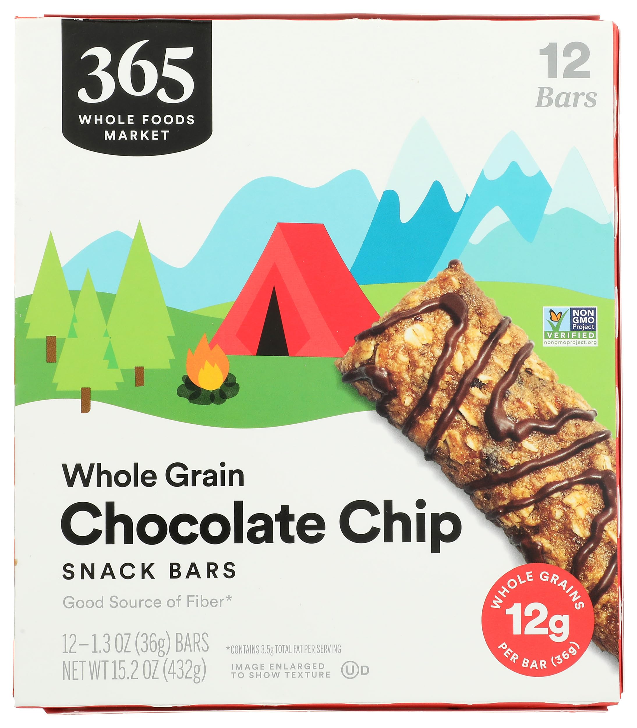 Kids Whole Grain Chocolate Chip Bars, 12 Count, 15.24 Ounce