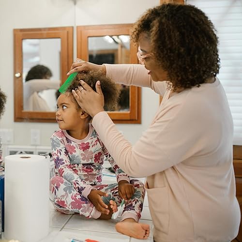 Miniatura 8 de Allegro Combs #450 Peines de pelo cónicos Peines de peluquería para corte de pelo Peines de mujer Peines de los hombres 12 Unidades (NEON GREEN)