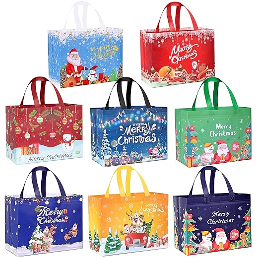 How to Choose Eco Friendly Holiday Gifts - 81cGD3VRLPL. SS520 - Sale is Live - 2026 RICEDUO 8 Pack Large Christmas Gift Bags - Non-Woven Christmas Tote Bags with Handle - Reusable Xmas Present Bags for Holiday Party Favor Supplies, 12.8x9.8x6.7 Inch