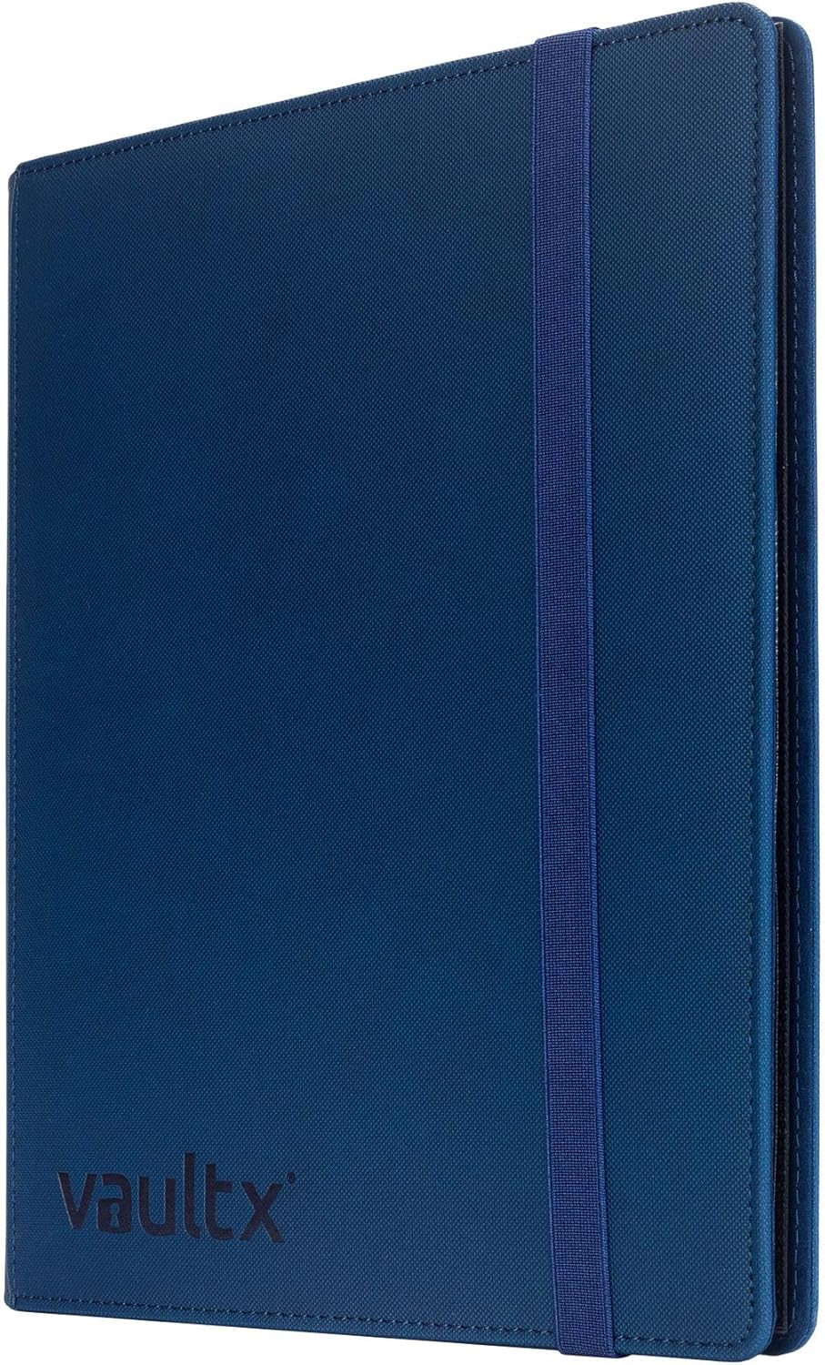 Vault X 9 Pocket Trading Card Strap Binder, 360 Cards, Premium Exo-Tec Album Material, 20 Side-Loading Pages, Folder for Collectible Games, Sports, TCG (Blue)