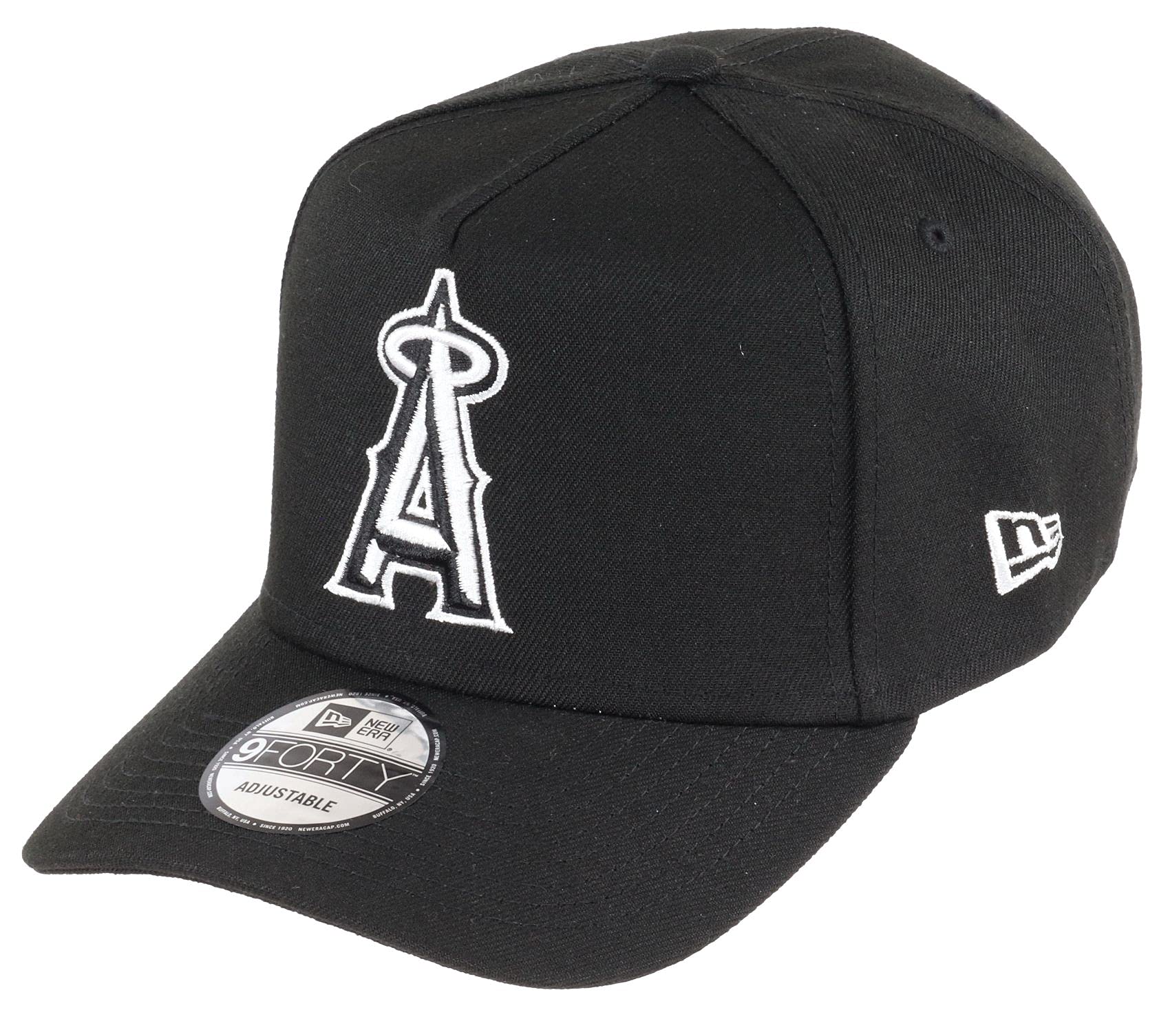 New Era Los Angeles Angels MLB Black White 9Forty A-Frame Adjustable Cap โ image 1