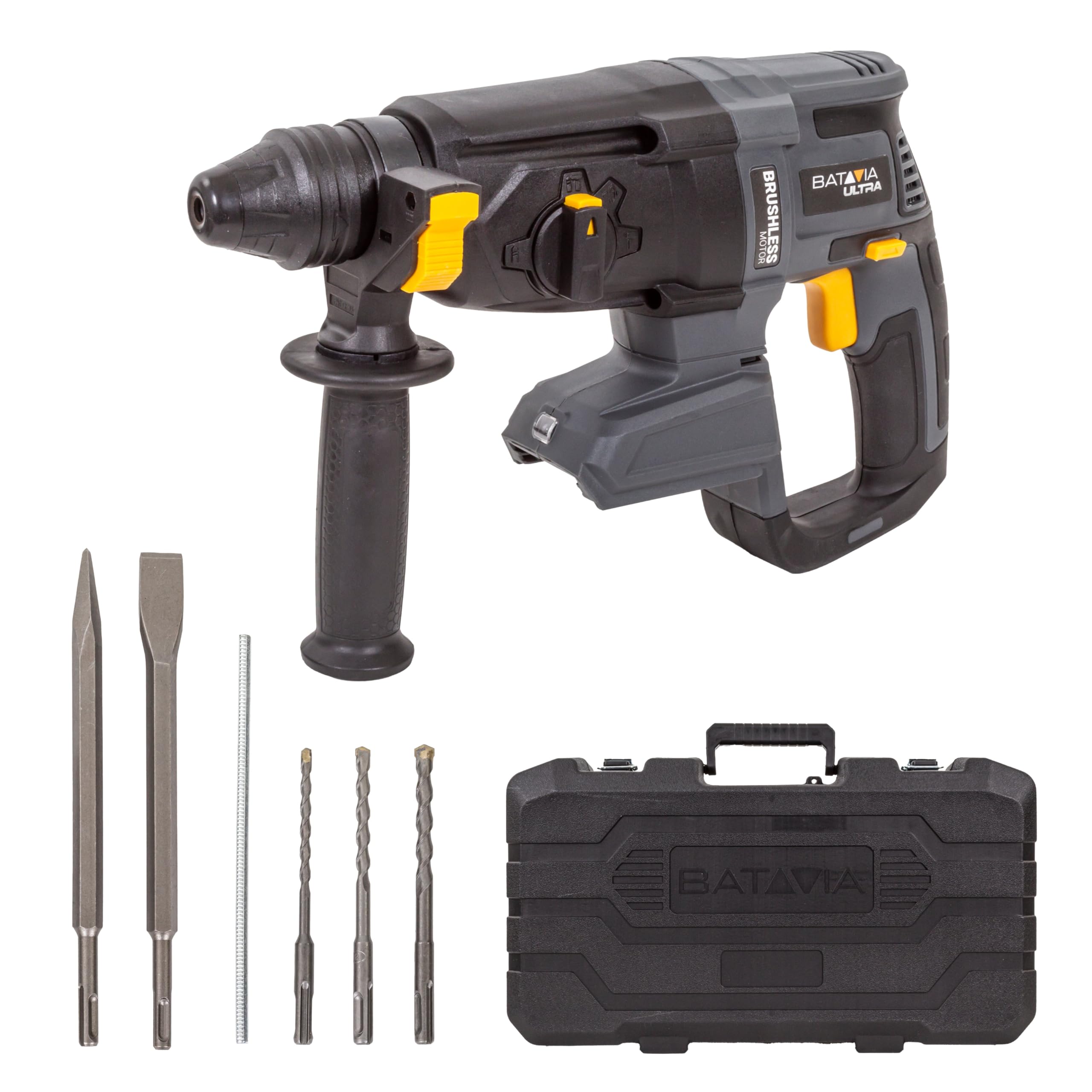 Batavia Marteau perforateur sans balais 18 V, 324 W, 1200 tr/min, nu