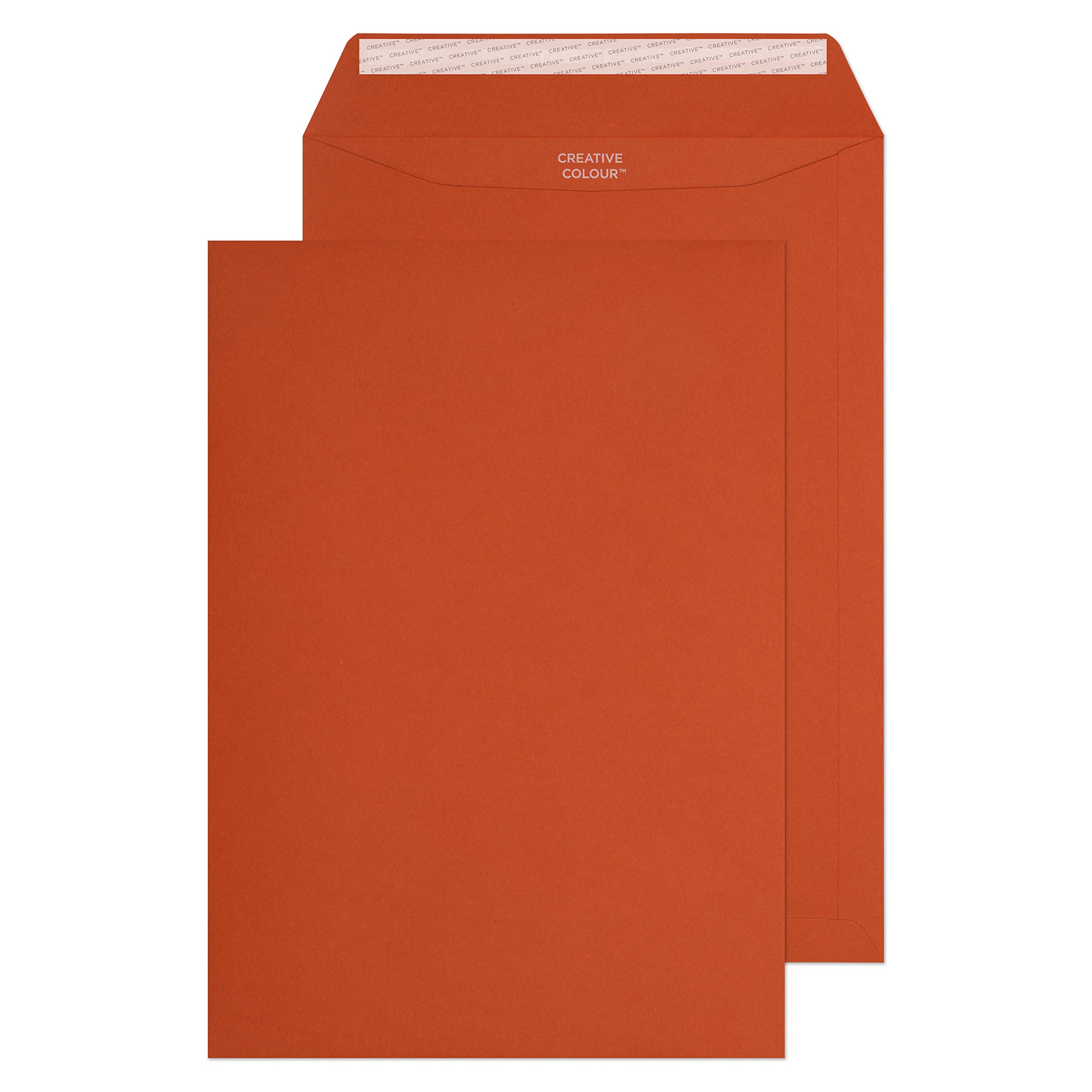 Blake Creative Colour - Coloured Orange C4 Envelopes (324 x 229 mm) - Pack of 250 - FSC Certified - 120GSM - Peel and Seal Orange Envelope - Invitation Envelopes/Card Making Supplies (428P)