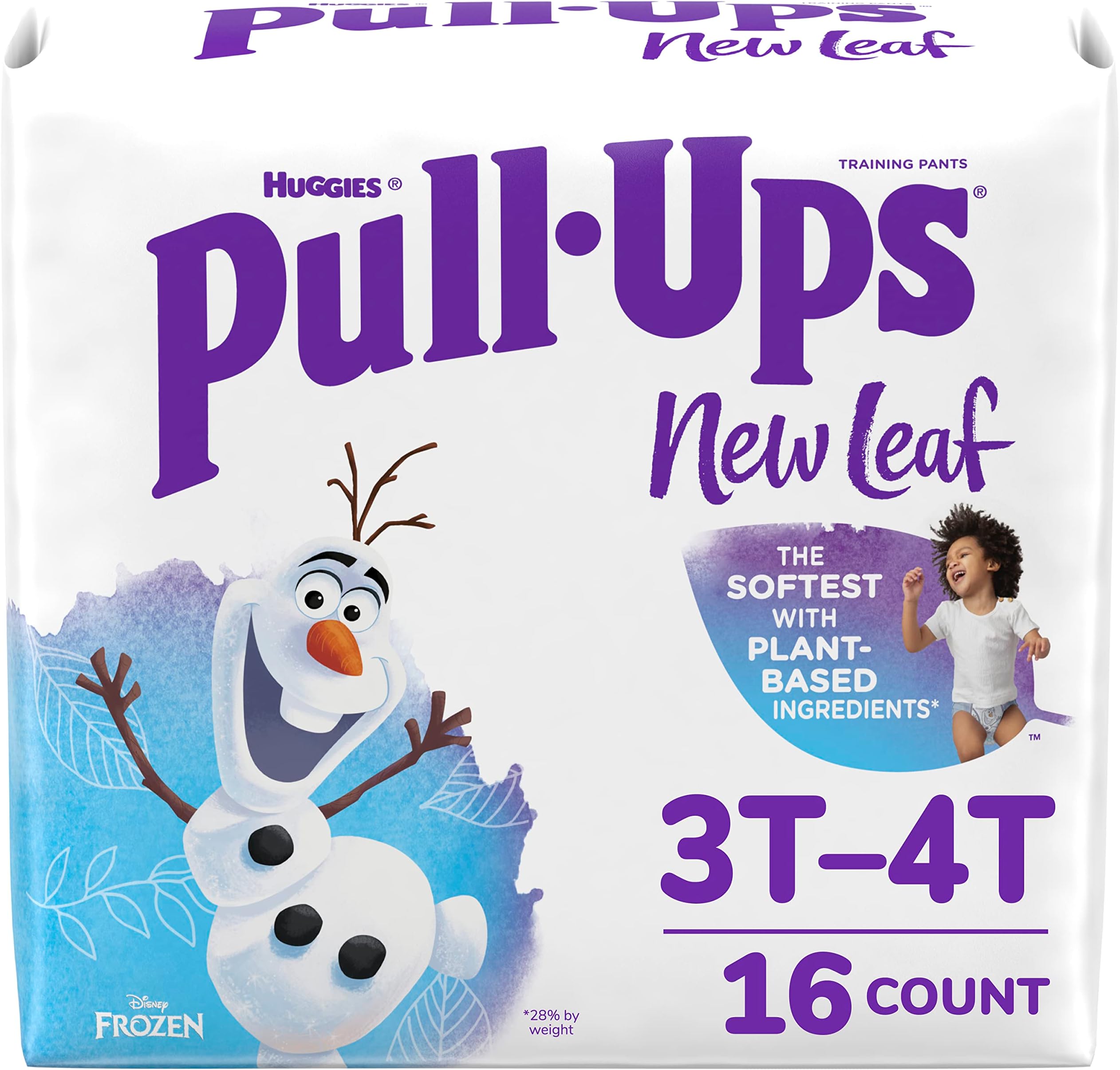 Pull-Ups New Leaf Boys' Disney Frozen Potty Training Pants, 3T-4T (32-40 lbs), 16 Ct