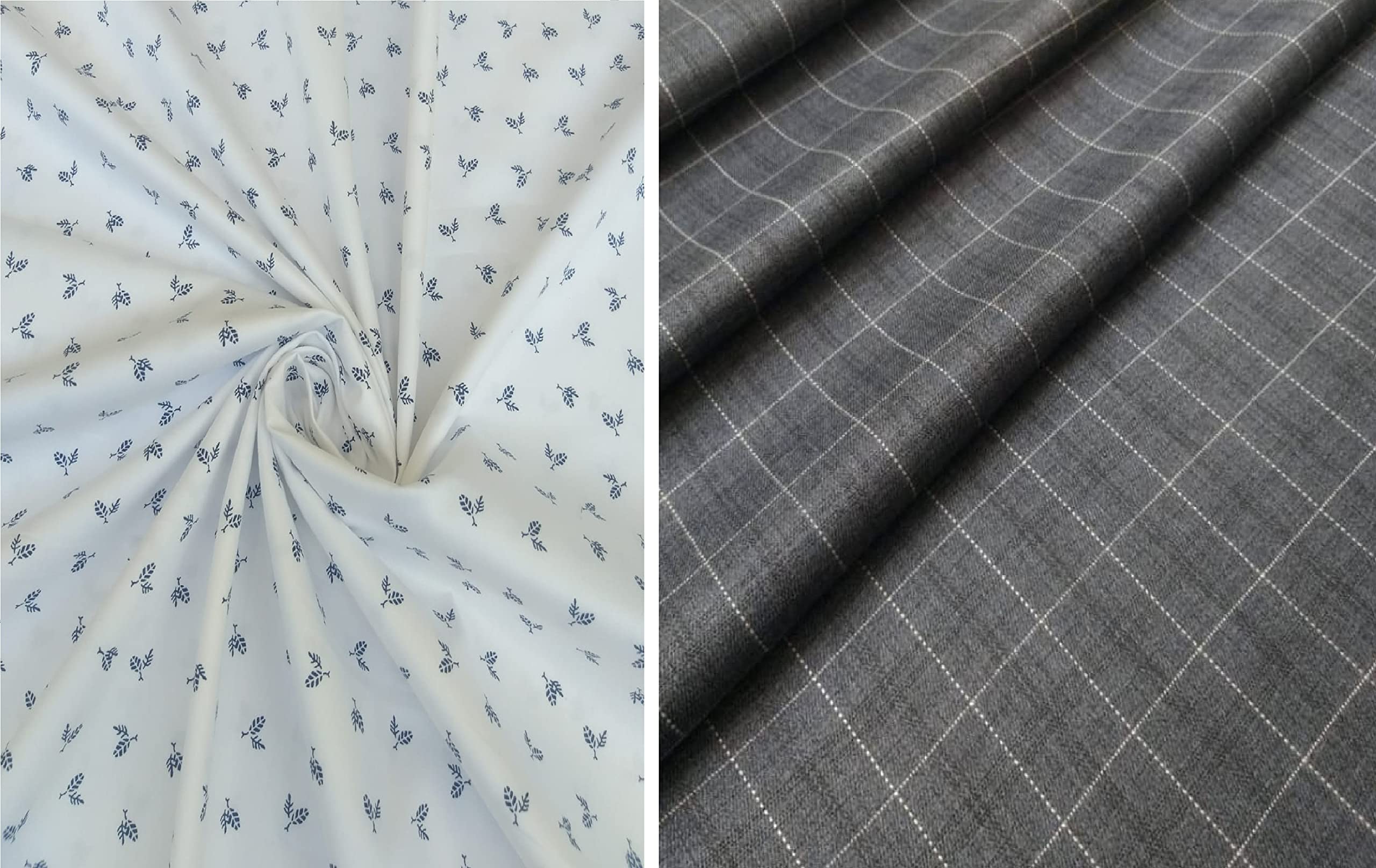 Pri & Su CottLinns Combo of Giza Cotton Printed Shirt 110001 & Trouser Fabric 90006-picture-46