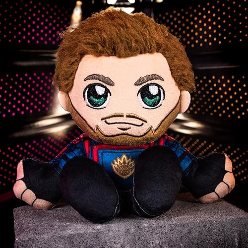 Miniatura 8 de Bleacher Creatures Marvel Star-Lord - Peluche de Kuricha sentado de 8 pulgadas, juguete suave inspirado en Chibi