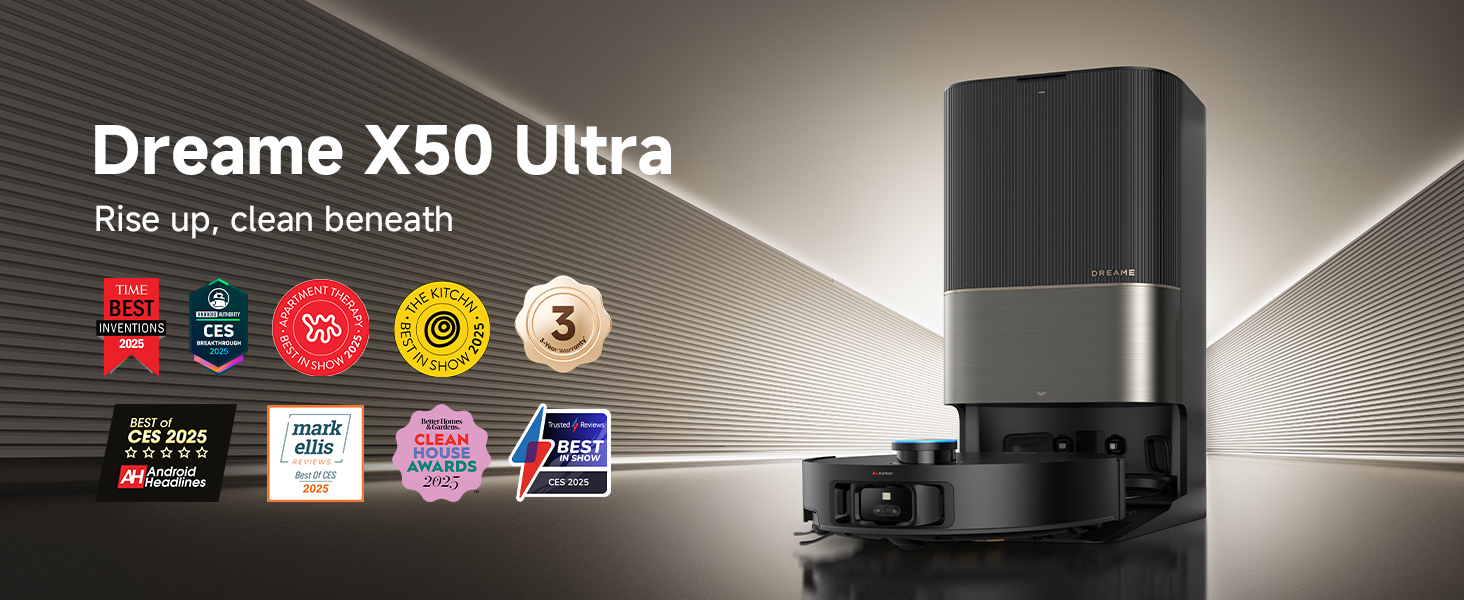 Amazon.com - DREAME X50 Ultra Robot Vacuum and Mop with Auto-Empty