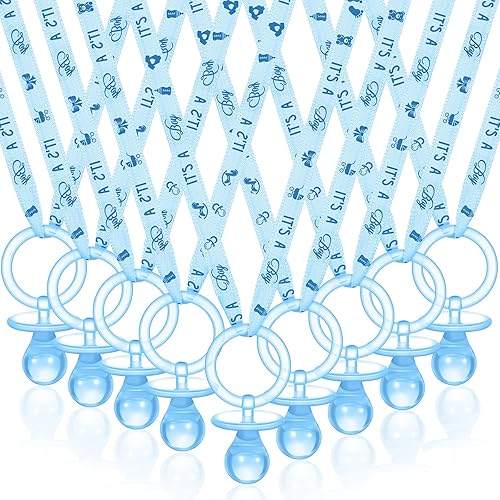 60 chupones de baby shower, collar acrílico para bebé, regalos de fiesta, chupetes con dije para niñas, niños, baby shower, decoración de fiesta, disponible en Yaxa Peru