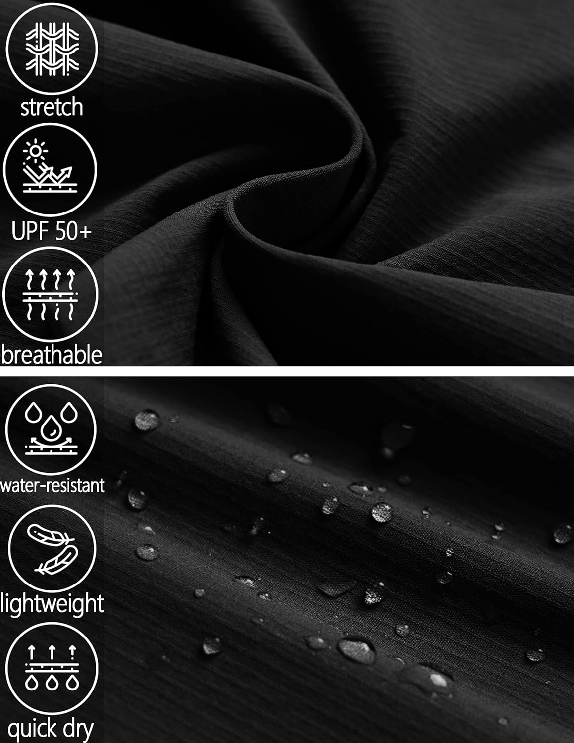 Men's Hiking Pants Convertible Zip Off Lightweight Waterproof Quick Dry Outdoor Fishing Travel Safari Camping - Image 5