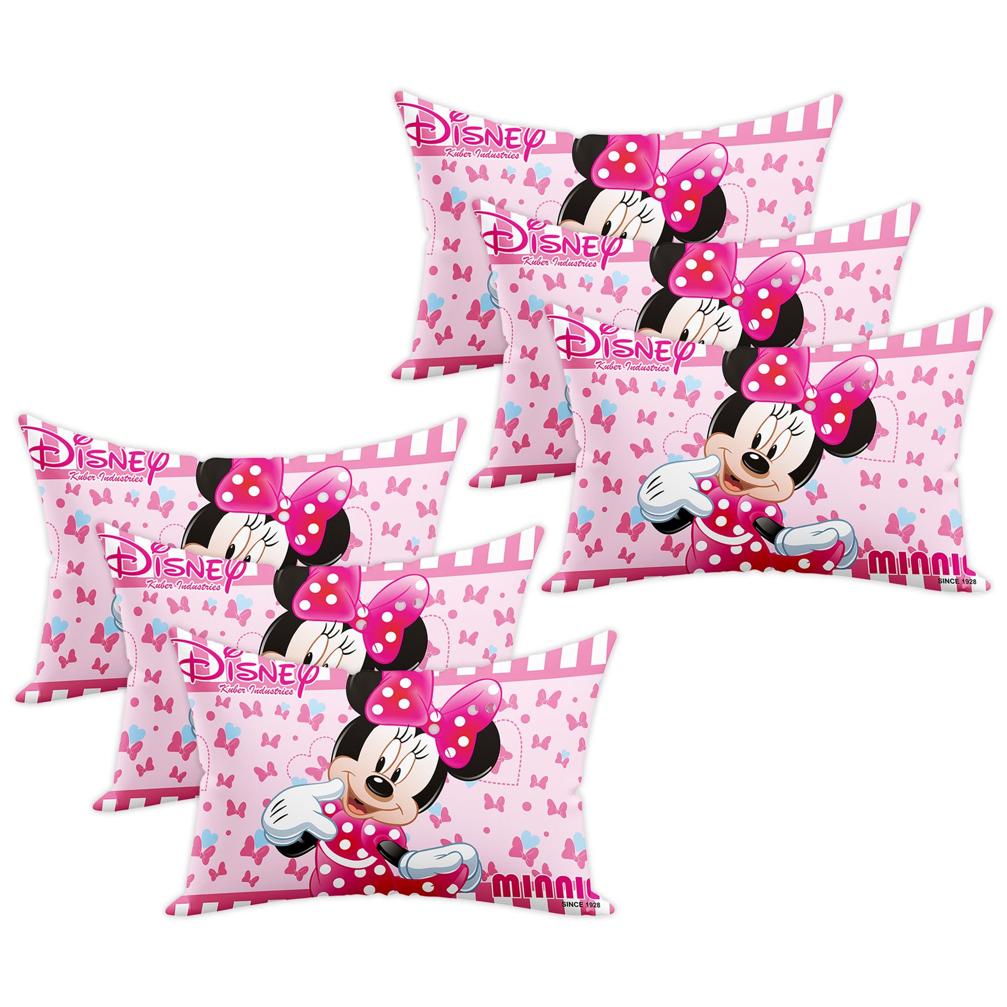 Heart Home (Pack of 6) Baby Pillow | Disney Mickey & Minnie Pillow | Soft Pillows for Sleeping | Back & Front Printed | Cozy & Fluffy Pillow | 12x18 Inch | Pink (B0DDQ1TX3Z) Amazon Price History, Amazon Price Tracker