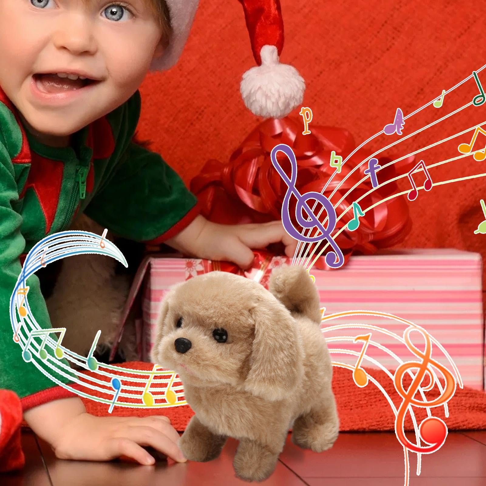 ✦電子ウォーキング 秋田犬 ぬいぐるみ 歩くおもちゃ 吠える 電池 鳴く Amazon.co.jp: 電子ウォーキング秋田犬のぬいぐるみ、リアルな