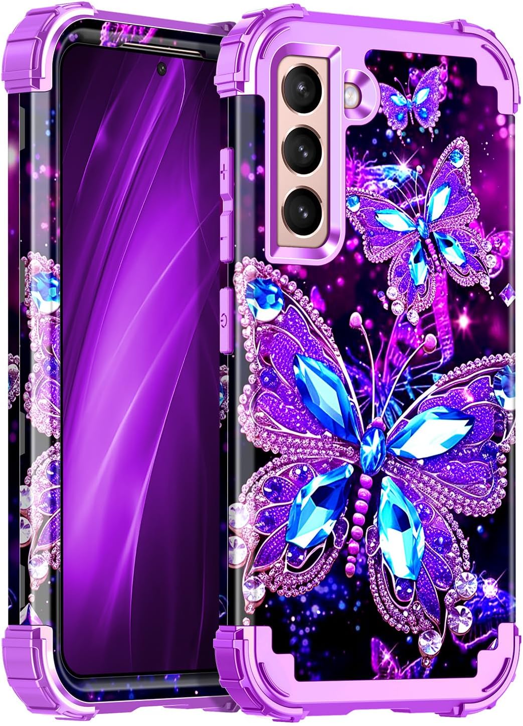 Aazon.co: LONTECT For Galaxy S25 Ultra 5G Case Shockproof Three-Layer - View #2