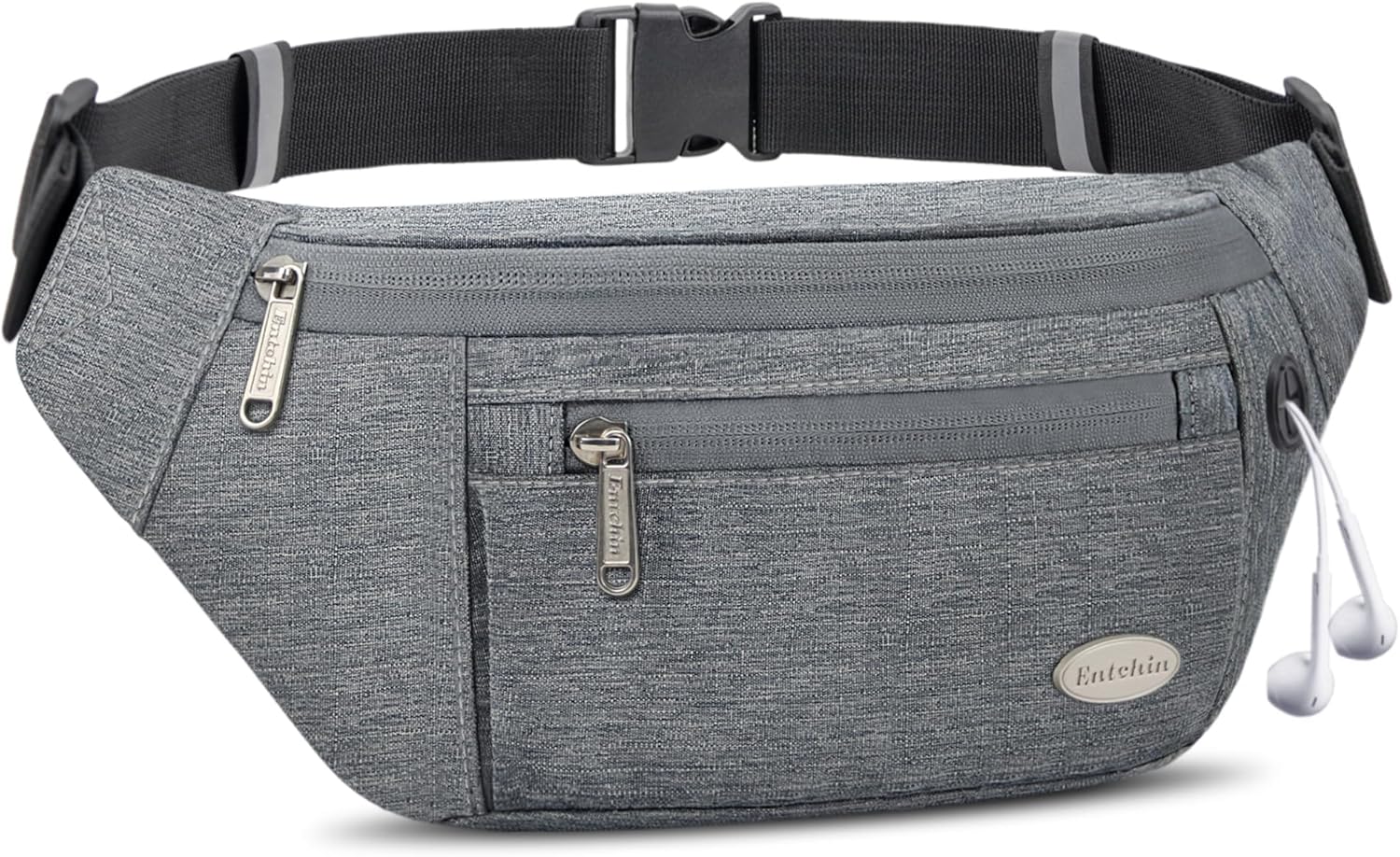 Entchin Fanny Pack for Women Men,Crossbody Belt Bag with 4-Zipper Pockets,Adjustable Waist Bag Pack,One of the Most Popular Travel Essential Gifts for Walking,Traveling,Cycling Entchin Fanny Pack for Women Men,Crossbody Belt Bag with 4-Zipper Pockets,Adjustable Waist Bag Pack,One of the Most Popular Travel Essential Gifts for Walking,Traveling,Cycling