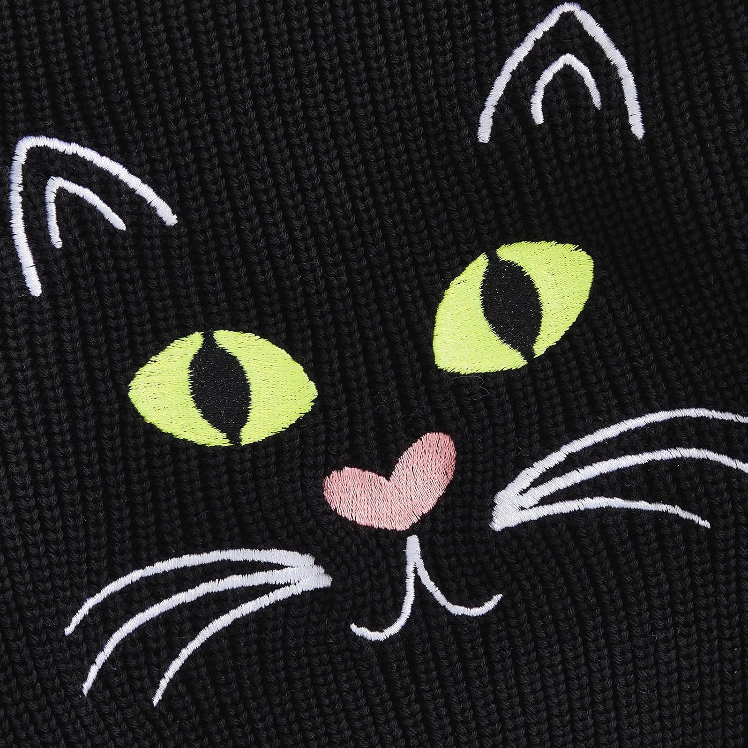 Thorn Tree Baby Boy Girl Halloween Outfit Ghost Cat Embroidery Sweater Warm Fall Winter Sweatshirt Infant Toddler Clothes