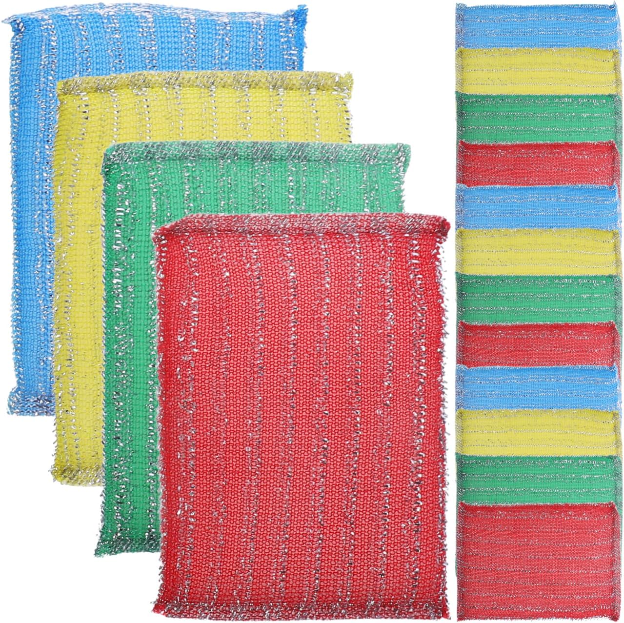 Hemobllo Sponges Kitchen 20pcs, Thick Microfiber Non-Scratch Cleaning
