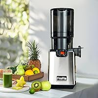 Vista 9 de Fretta Cold Press Juicer,Juicer Machines Vegetable and Fruit,Masticating Juicer with 5.3'' Large Feed Chute fit Whole Fruits,BPA-Free, Reverse
