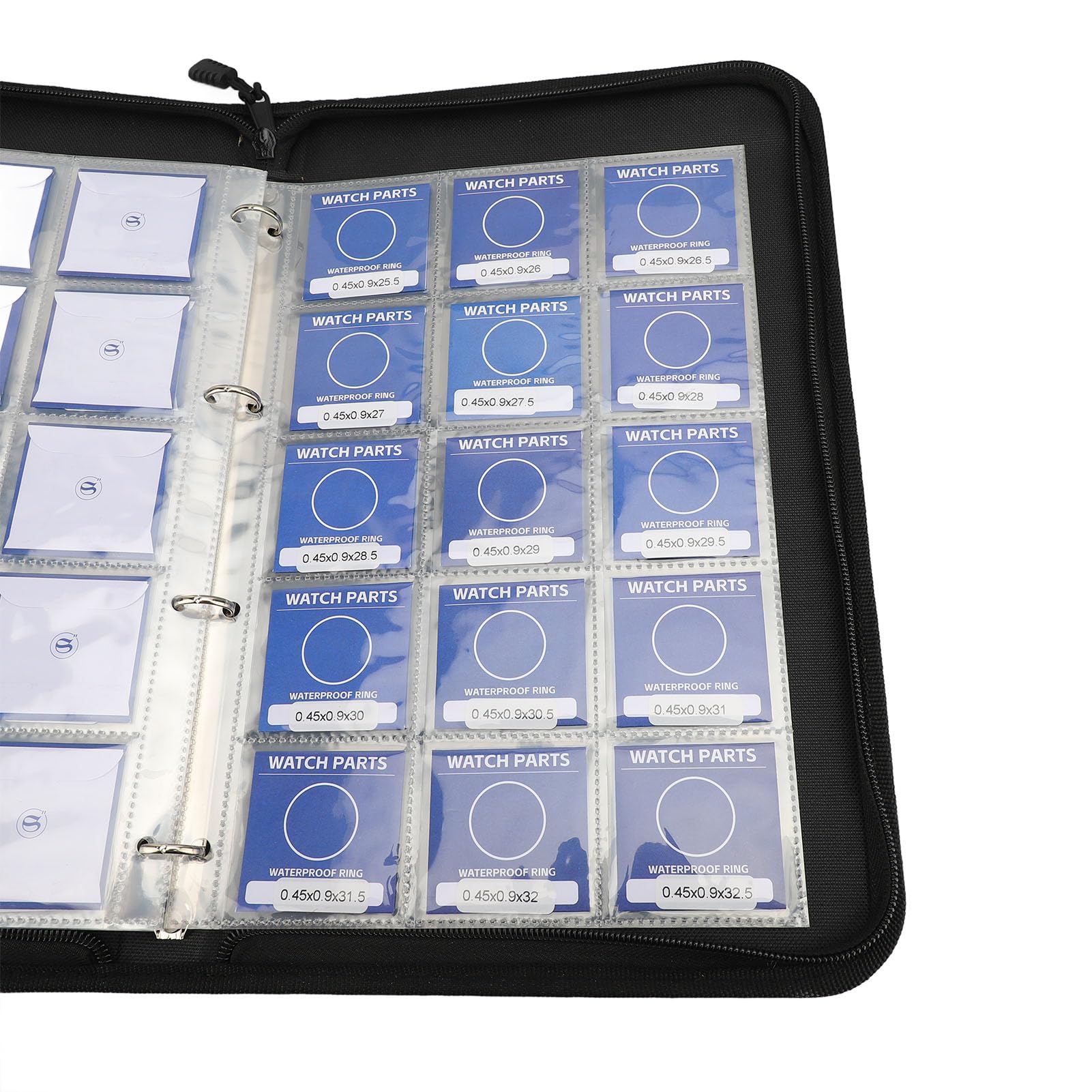 Ausla Kit Guarnizioni di Tenuta per Orologi O Ring da 135 Pezzi, Materiale in Gomma, Design Impermeabile, Perfetto per Riparazioni di Orologi e Progetti Fai-da-te