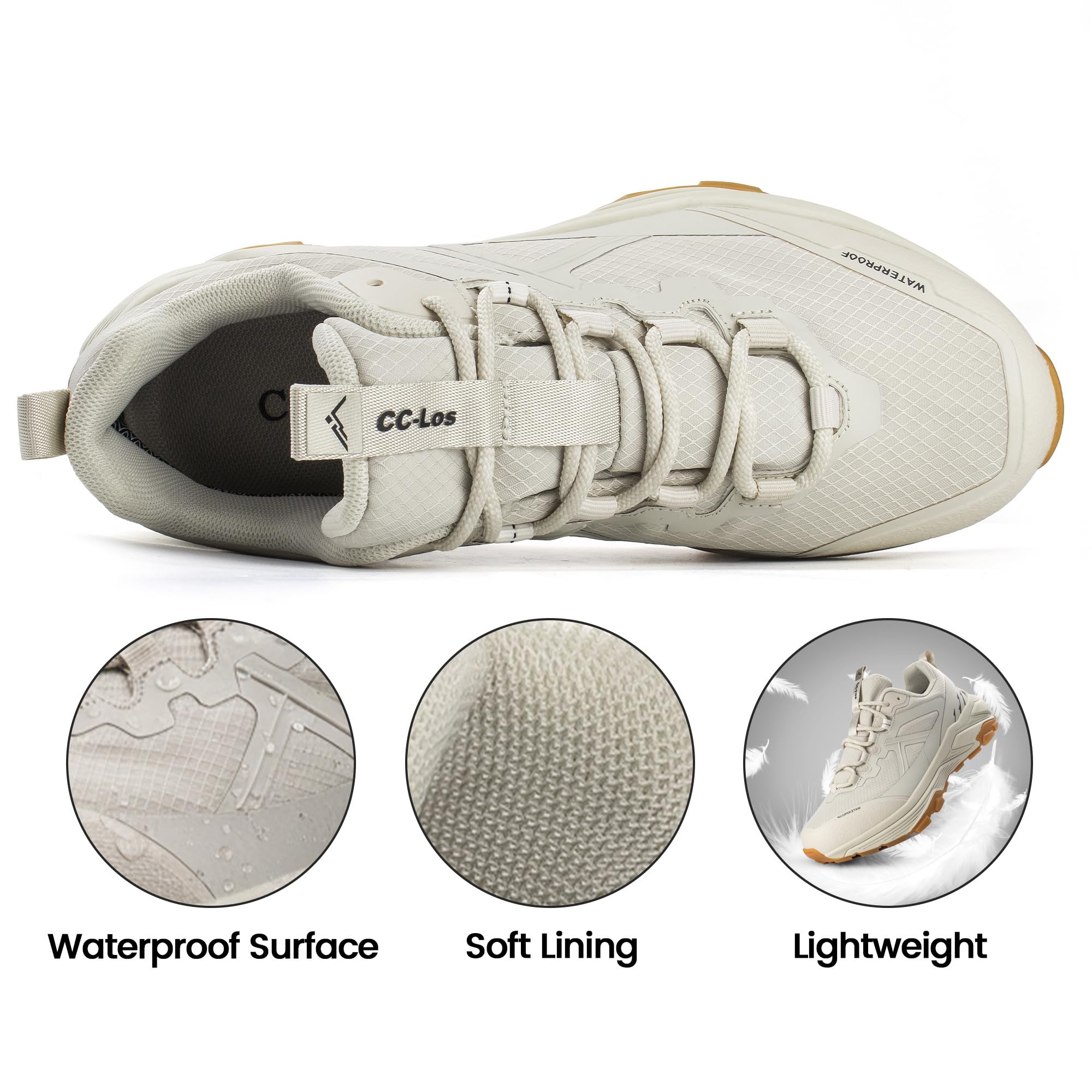 CC-Los Botas de senderismo impermeables para mujer, trekking para ropa de exterior, ligeras, tallas 36-42