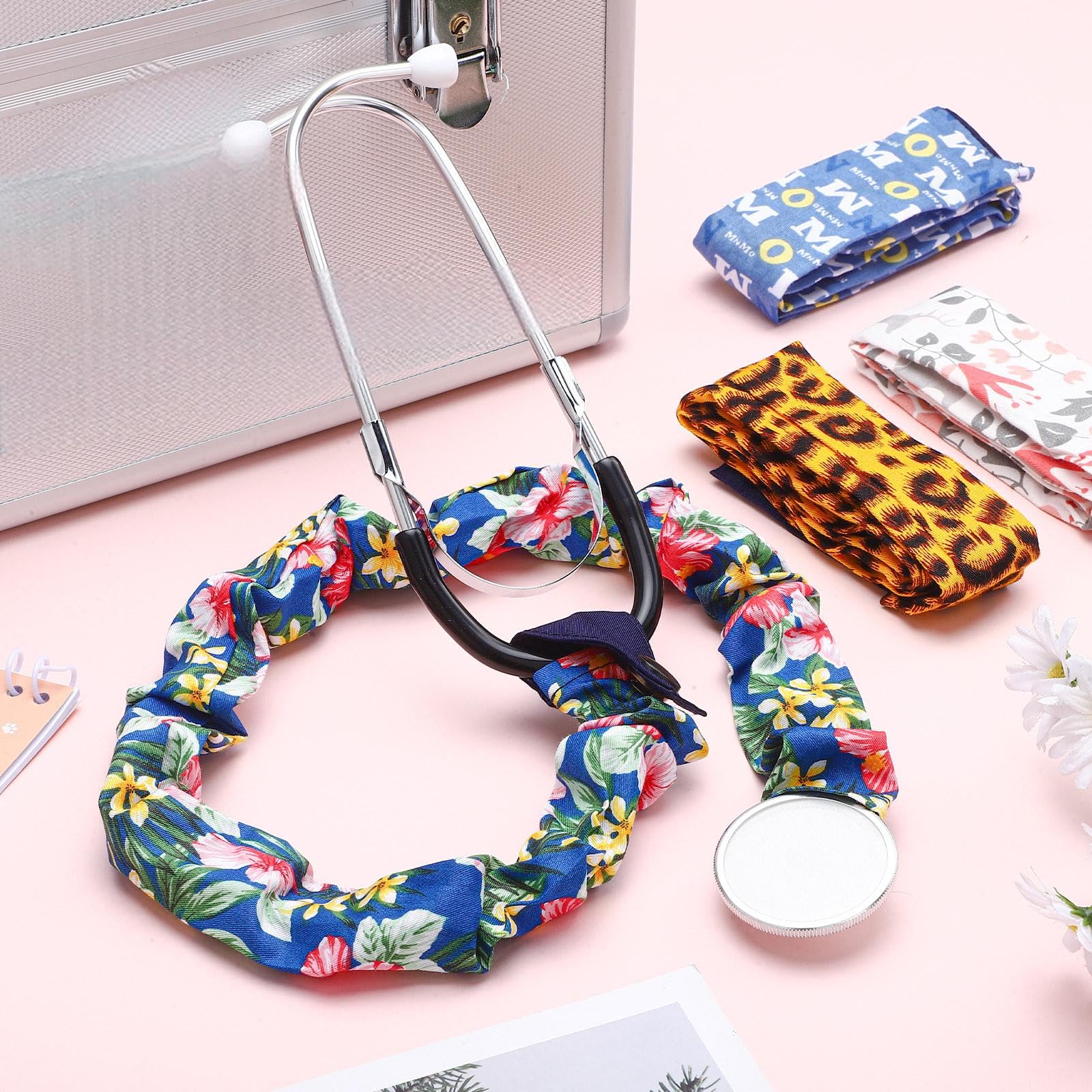 Cute Stethoscope Scrunchies - Handmade Covers -7