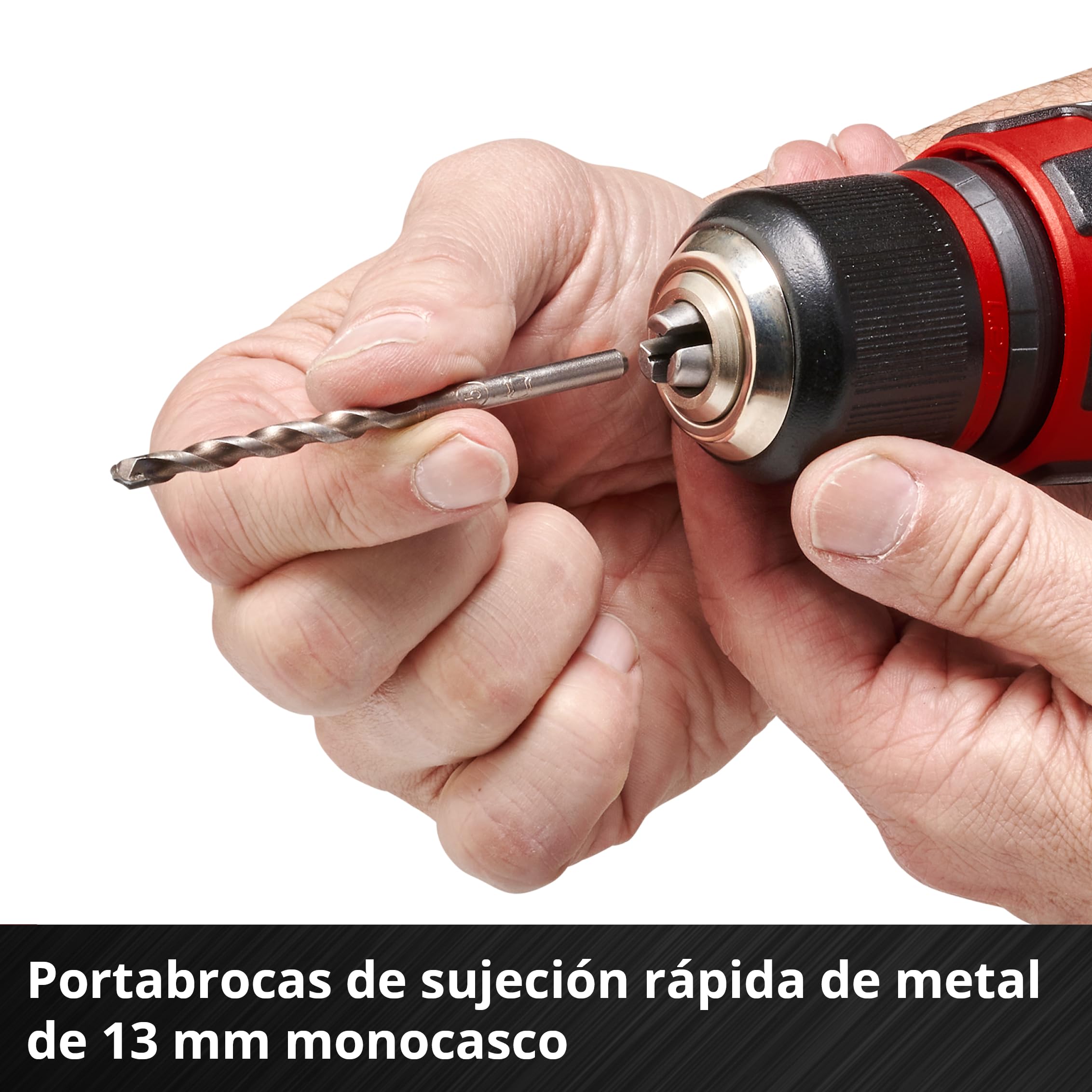 Einhell Taladradora atornilladora a batería TE-CD 18/48 Li-i-Solo Power X-Change (18 V, engranaje de 2 velocidades, función de taladrado de percusión incluida, electrónica de velocidad, sin batería)