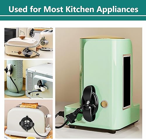 Miniatura 2 de 6 organizadores de cables para electrodomésticos de cocina, envoltorios de cables de electrodomésticos, soporte de cable, soporte de cable para