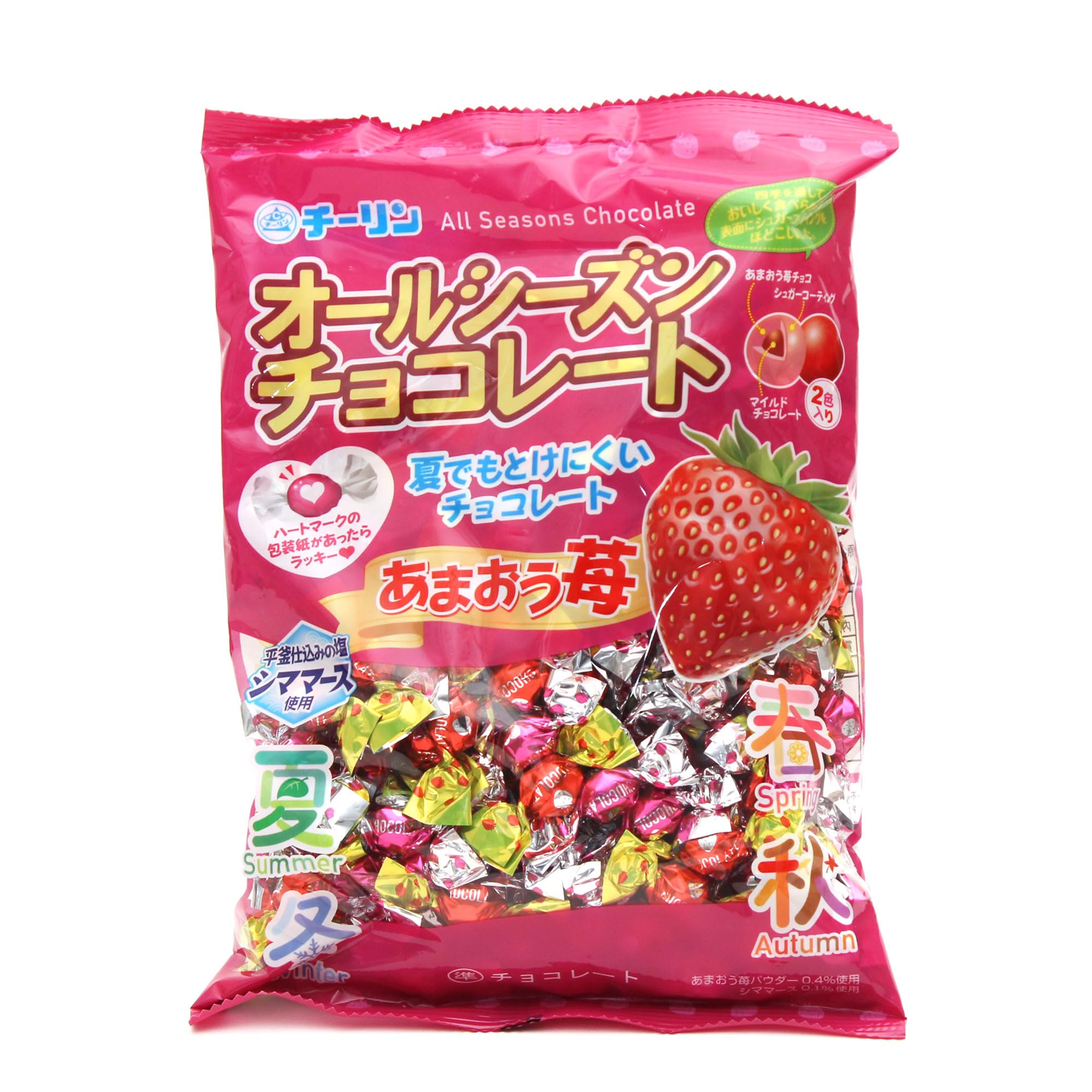 チーリン製菓 あまおう苺オールシーズンチョコ ３００ｇ ×12 【全国送料無料】(沖縄・離島は別途) Amazon.co.jp: チーリン製菓 オールシーズンチョコ あまおう苺 300g