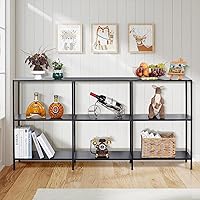 Vista 10 de DCLRN Mesa consola blanca con estante de almacenamiento, perfecta para entrada, vestíbulo, pasillo, sofá, sala de estar, bar y cocina