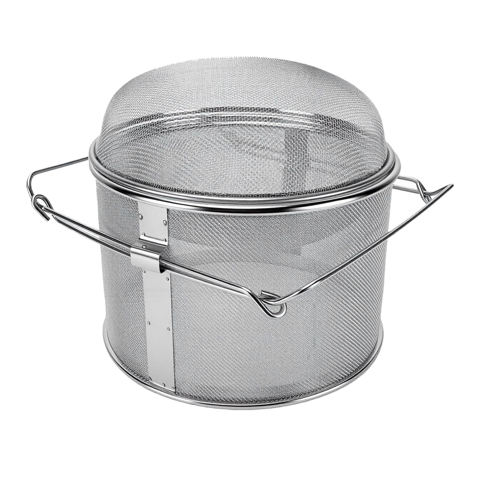 Fockety Filtro per mieles, filtro a doppio setaccio in acciaio inox, 32,88 oz, attrezzatura per l'estrazione del mieles per apicoltura, facile da pulire