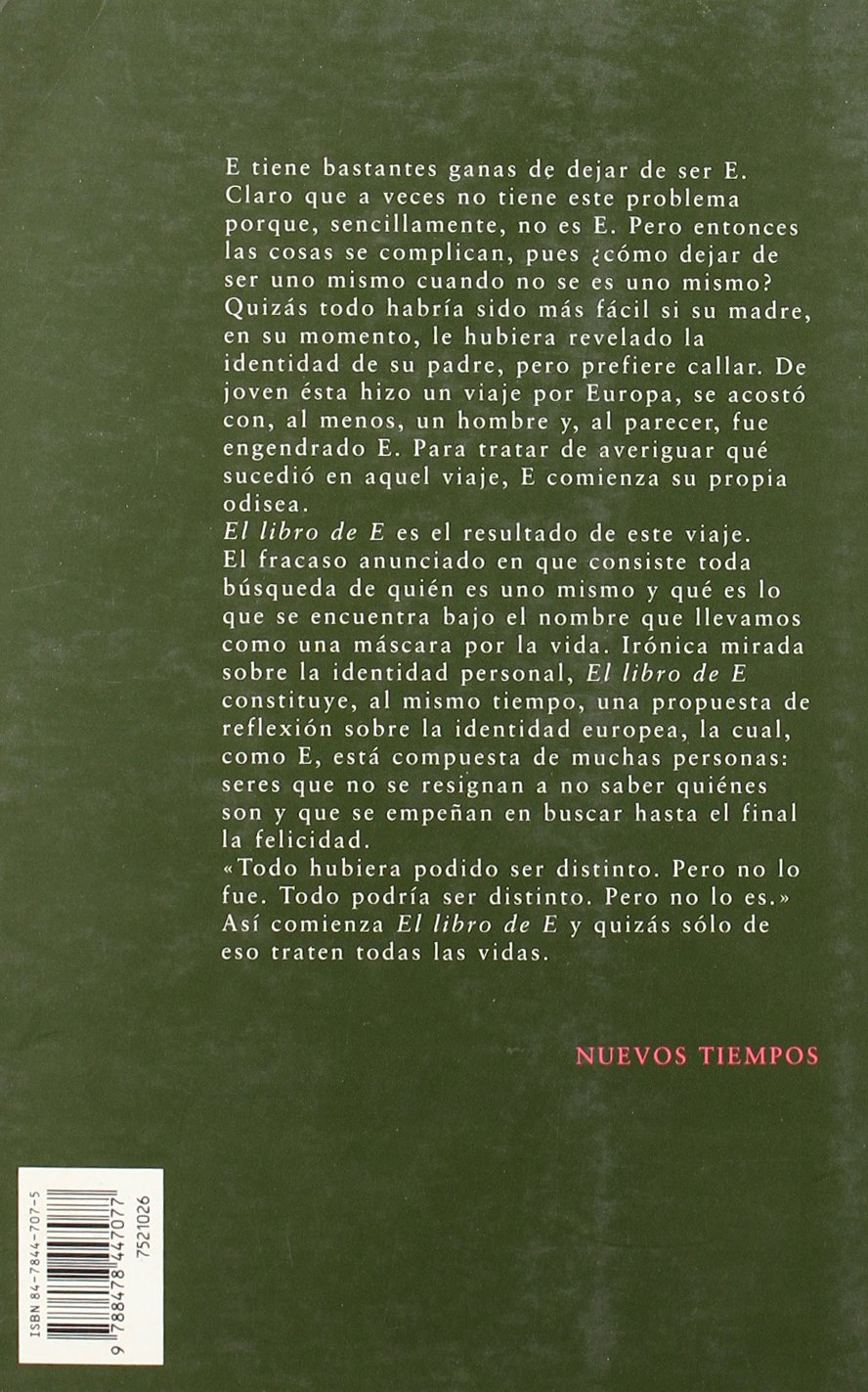 El libro de E: 26 (Nuevos Tiempos)