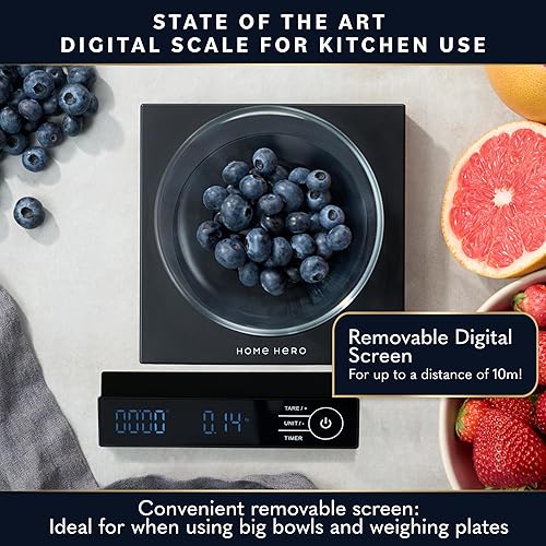 Miniatura 2 de Báscula digital de alimentos, báscula digital de cocina, báscula para alimentos y gramos, báscula digital de peso de gramos y onzas, báscula de