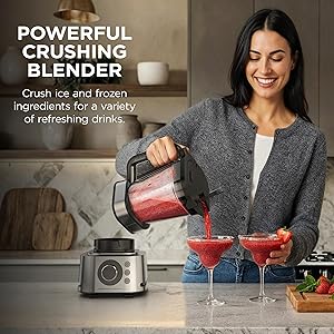 Ninja Blender & Food Processor Combo, Foodi Power Blender System for Smoothies, Bowls, Spreads & Shakes, 6 Functions, 72-oz Pitcher, To-Go Cups, Silver, SS401