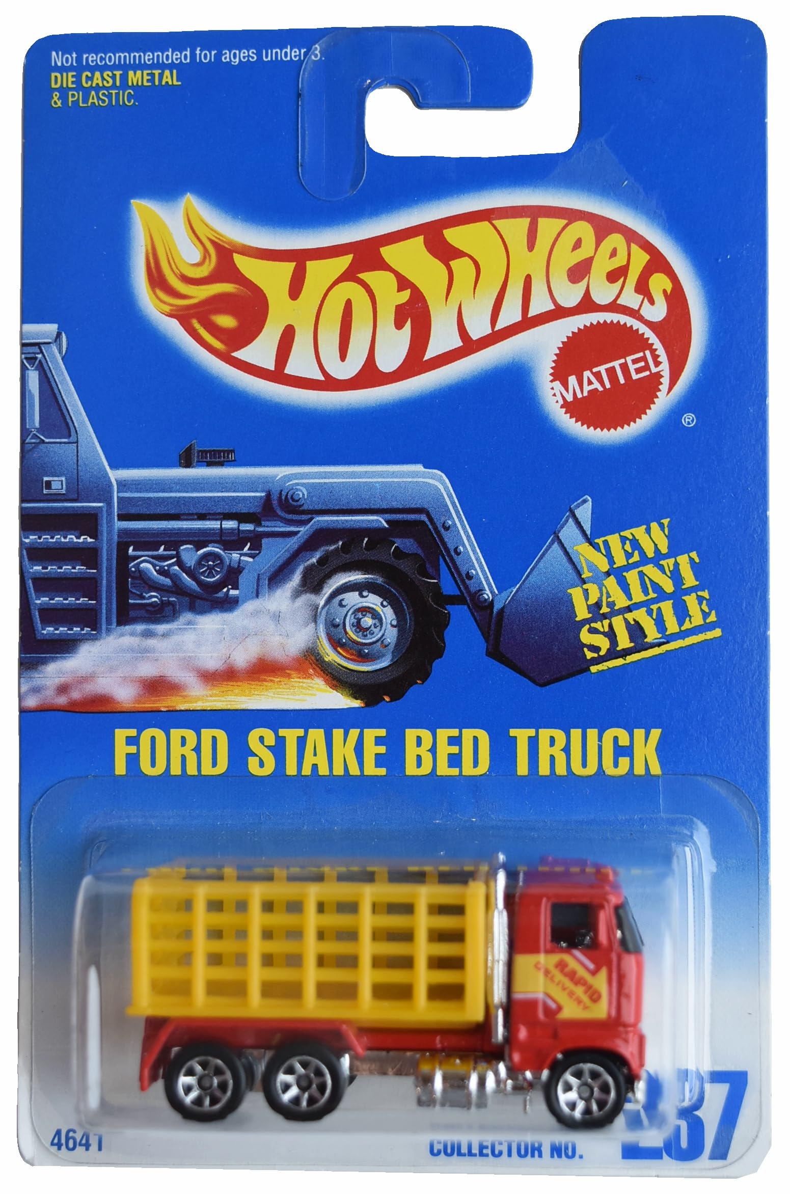 Amazon.com: Hot Wheels Ford Stake Bed Truck, red/Yellow #237