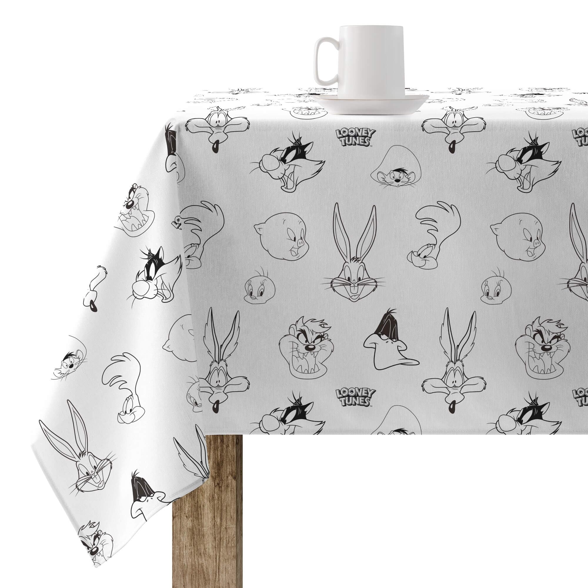 Nappe de table grand format BELUM en coton résiné pour repas de famille