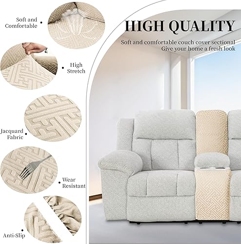 Miniatura 176 de Fundas 100% impermeables para sofá reclinable seccional, fundas para sofá reclinable en forma de L, funda para sofá seccional de esquina en forma de