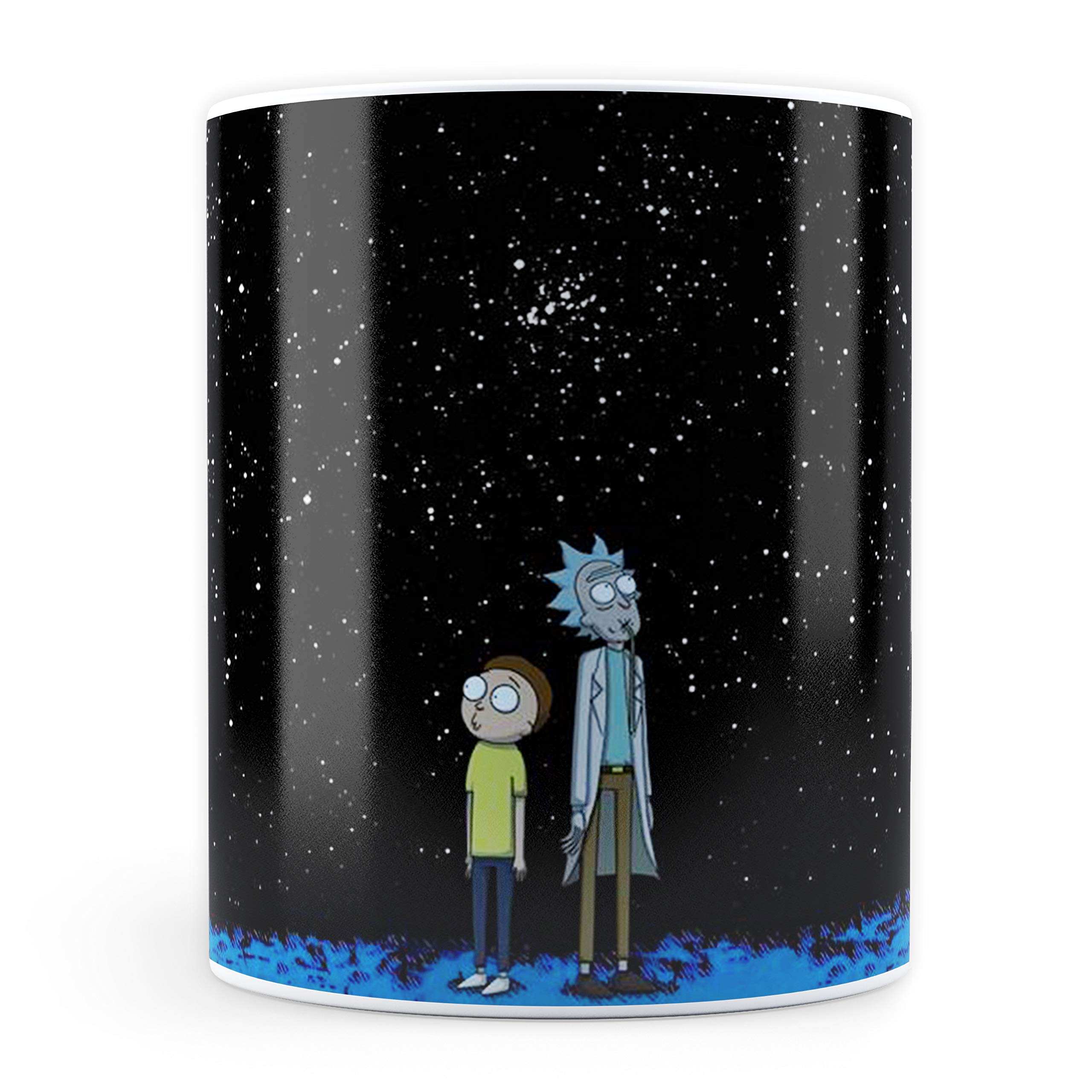MCSID RAZZ MC SID - Rick and Morty Night Sky Coffee Mug - Officially Licensed by Turner Entertainment Co