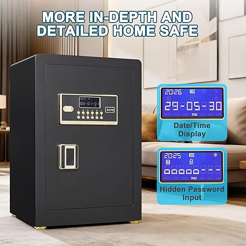 Miniatura 3 de Caja fuerte, caja de seguridad con teclado digital y sistema de alarma dual (3.0 Cubic-Digital)