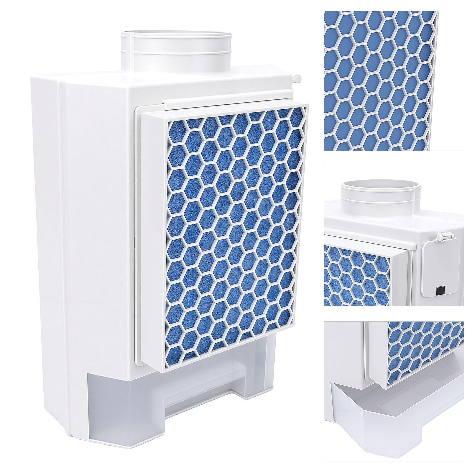 Kit de Ventilación para Secadora, Filtro de Pelusa Lavable con Eficiencia de Prefiltración de 100 Mm de Diámetro con Filtro de Poliéster para Escape de Aire de Secadora Eléctrica