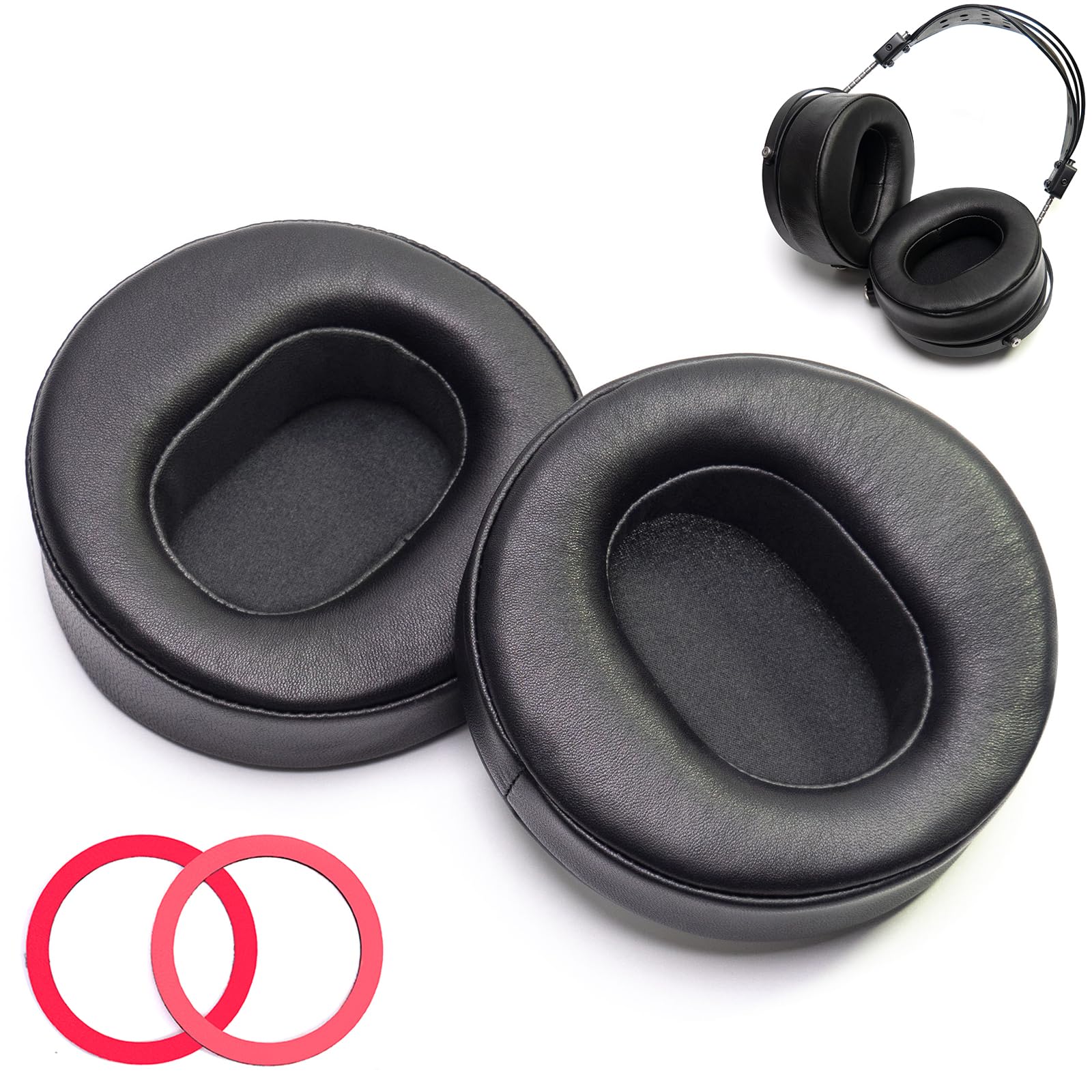 Sheepskin Ear Pads Foam Cushion Compatible with Audeze LCD2 LCD3 LCD4Z LCD-XC MX4 Headphones (Sheepskin Leather)