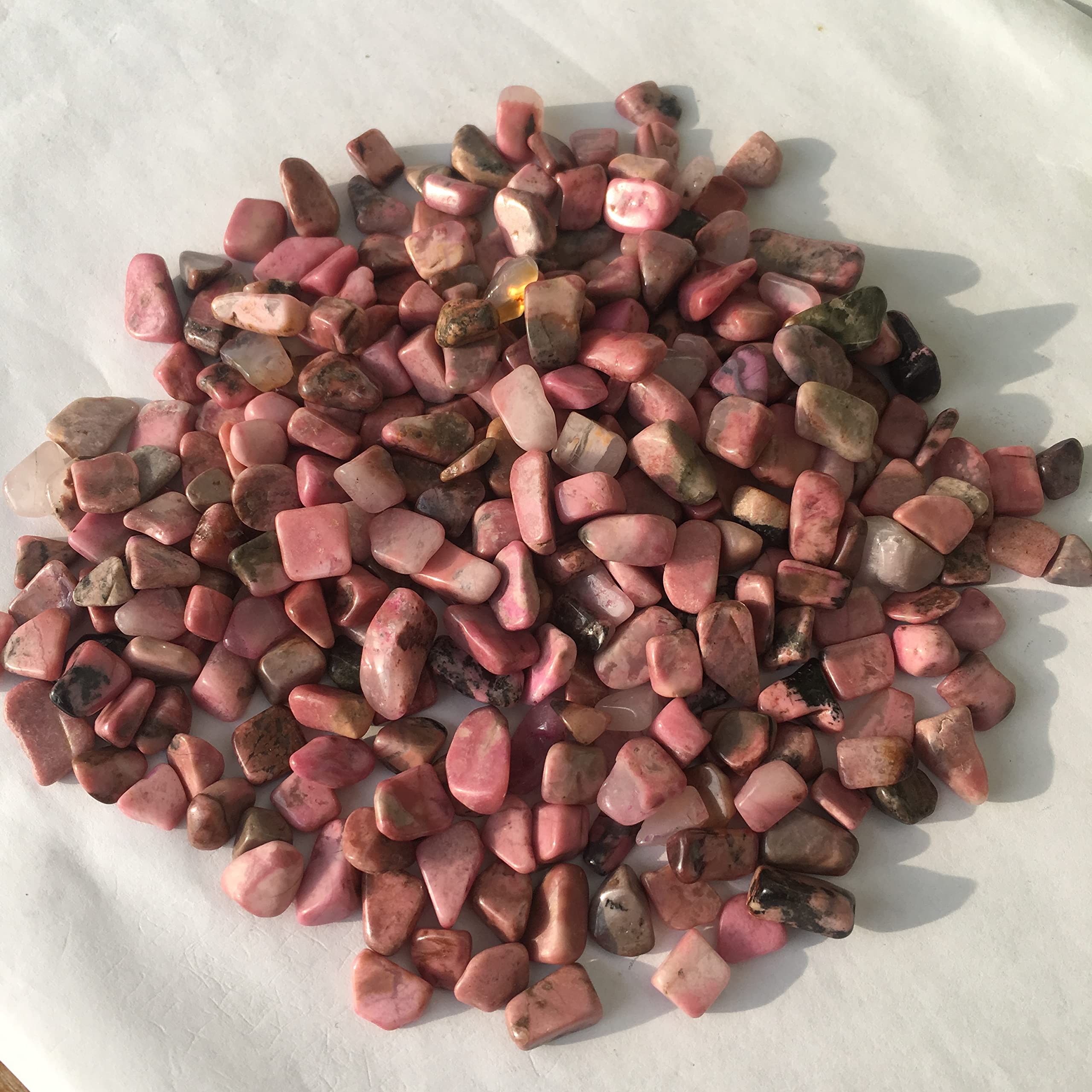 Campione di Pietra Naturale Rosa Polvere di Cristallo Pietra di Quarzo Ghiaia Rotta Cristallo Acquario Vaso di Fiori Giardino Decorazione Pietra (Size : 1000g)