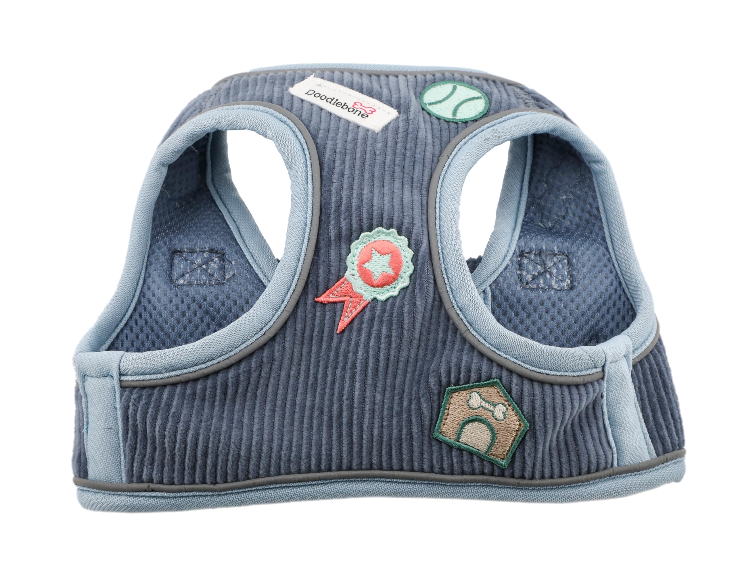 Doodlebone Dinky Dog Snappy Harness (Blue Cord, 0.5) - Image 4