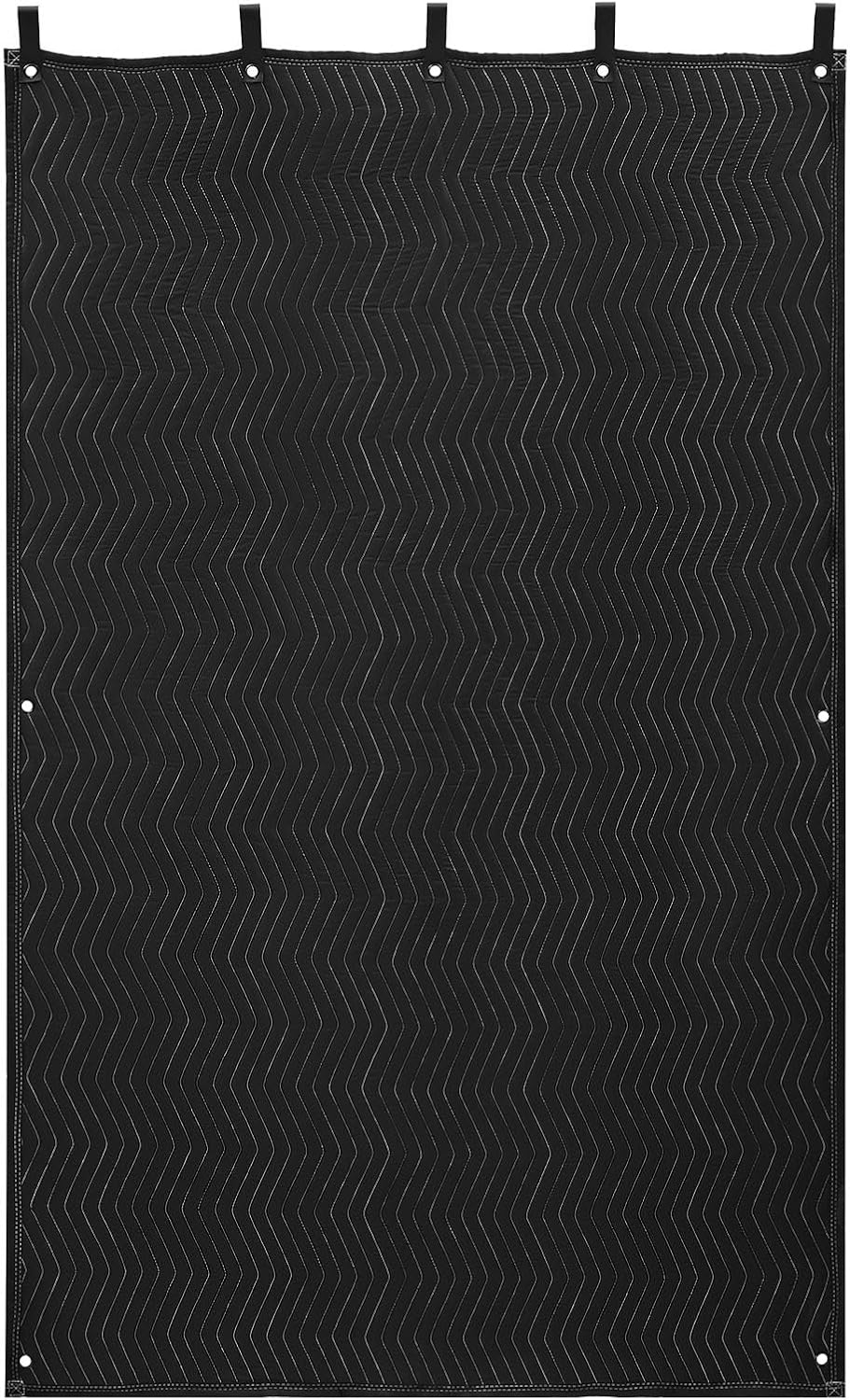 Product image of VEVOR Sound Dampening Blankets, Soundproof Curtains with 80 x 48 in, Soundproof Blanket with Grommets, Studio Grommeted Blanket, for Window, Door, Light Blocker, Music Recording, Black