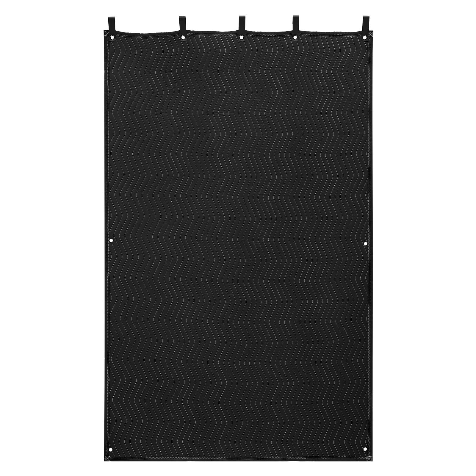 VEVOR Mantas Insonorizantes 1 Pieza, Manta de Amortiguación Acústica Espesa 2032 x 1219 mm con Ojales, Cortinas Insonorizadas para Estudio, Bloqueador de Luz y Grabación de Música para Ventanas