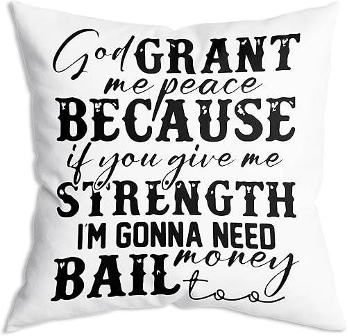 Miniatura 9 de I want to be so full of Christ that if a mosguito bites mit flies away sing there is power in the blood Positive Quote Throw Pillow Covers 18x18