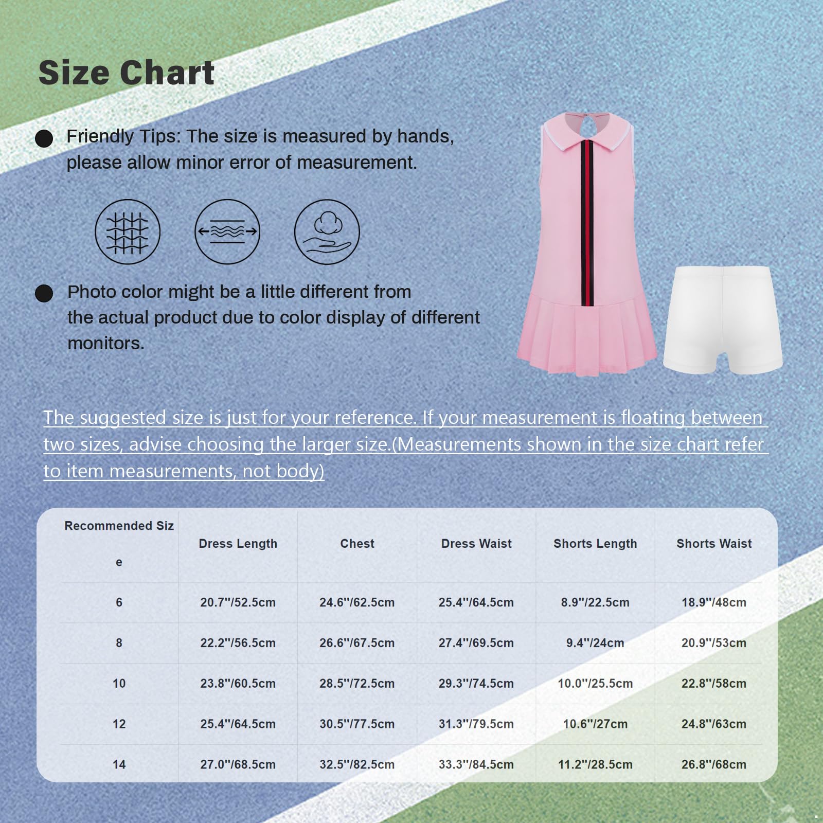 Vestido de tenis para niña, sin mangas, para niños, ropa deportiva de baile, ropa deportiva de verano, bádminton, correr, entrenamiento, ropa de entrenamiento
