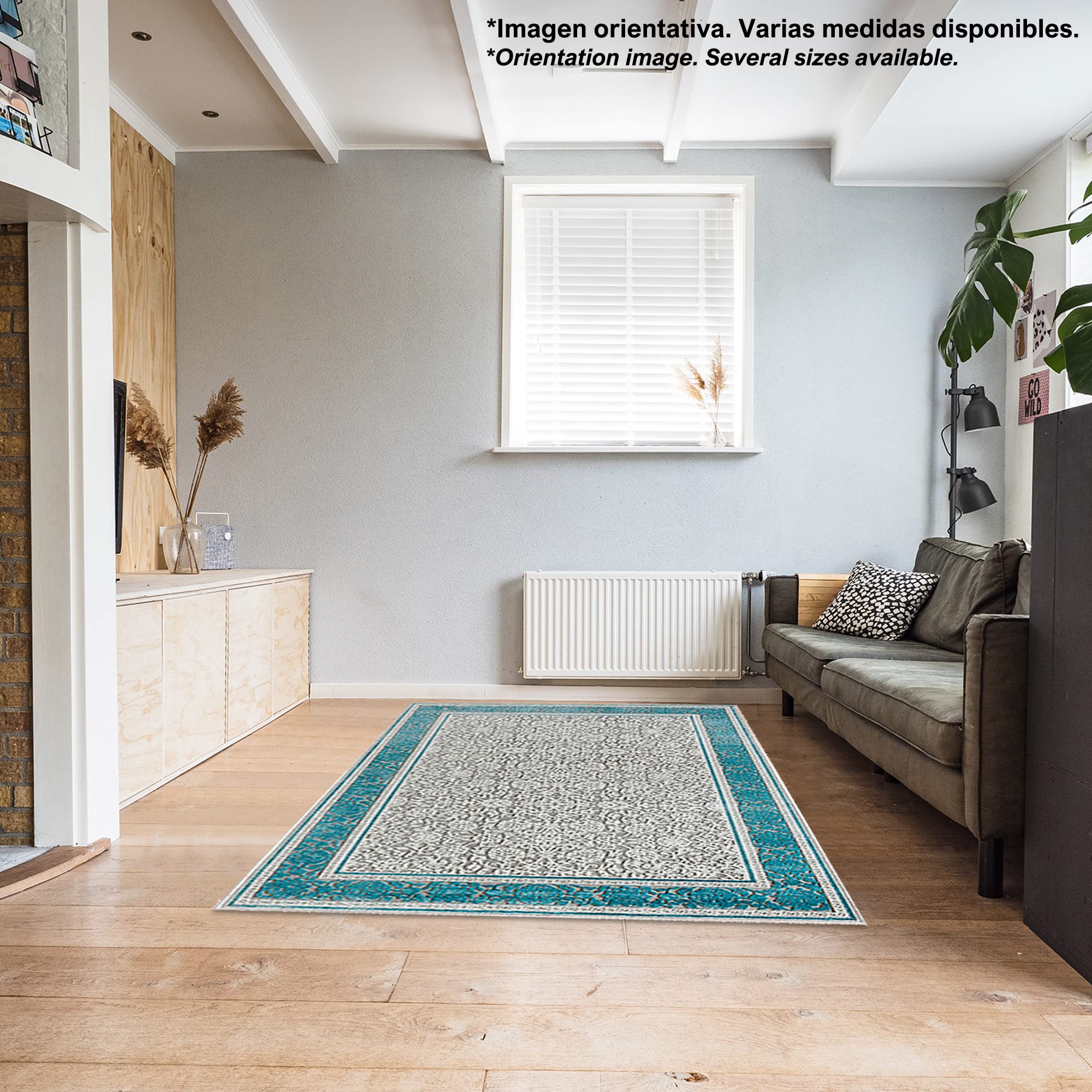 Tapis en polyester estampillé 100 x 200 cm