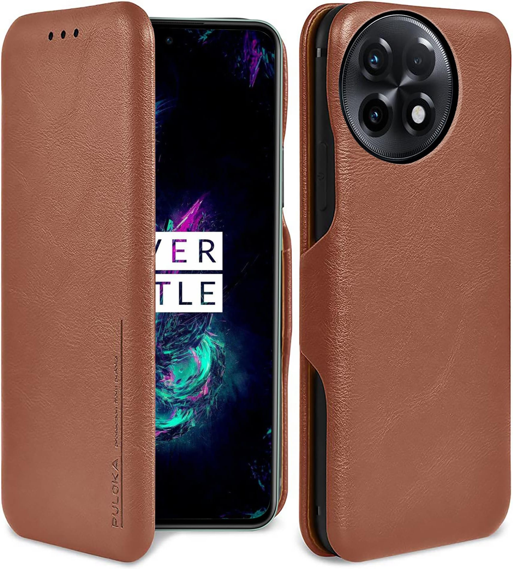 Sharp Icon Ultra Slim Leather Flip Wallet Back Cover Case for Oneplus 11R 5G Light Blue