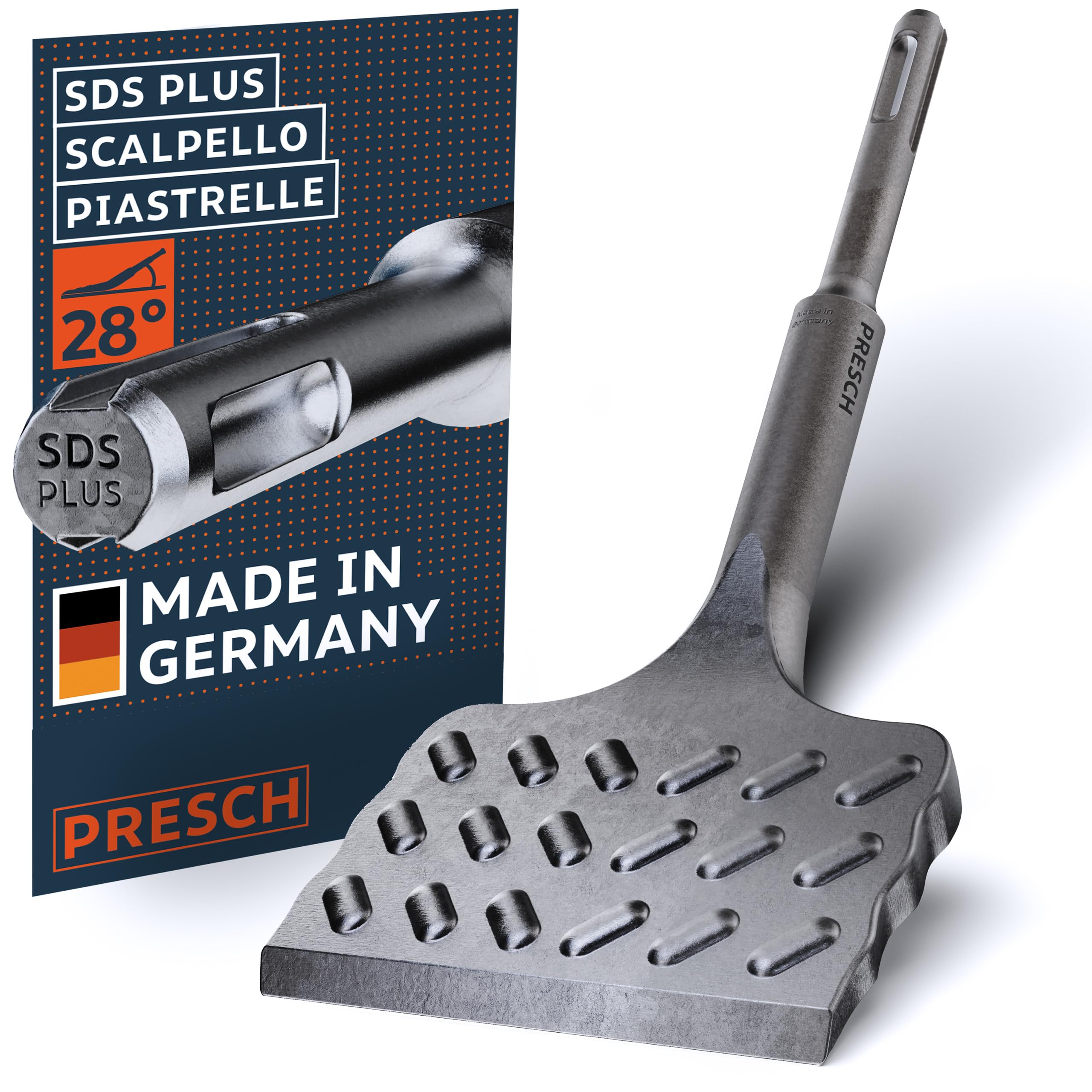 Scalpello SDS Plus TOPWAY 300x100 Mm Per Rimozione Piastrelle E Pavimenti - Lama Larga, In Acciaio Temprato